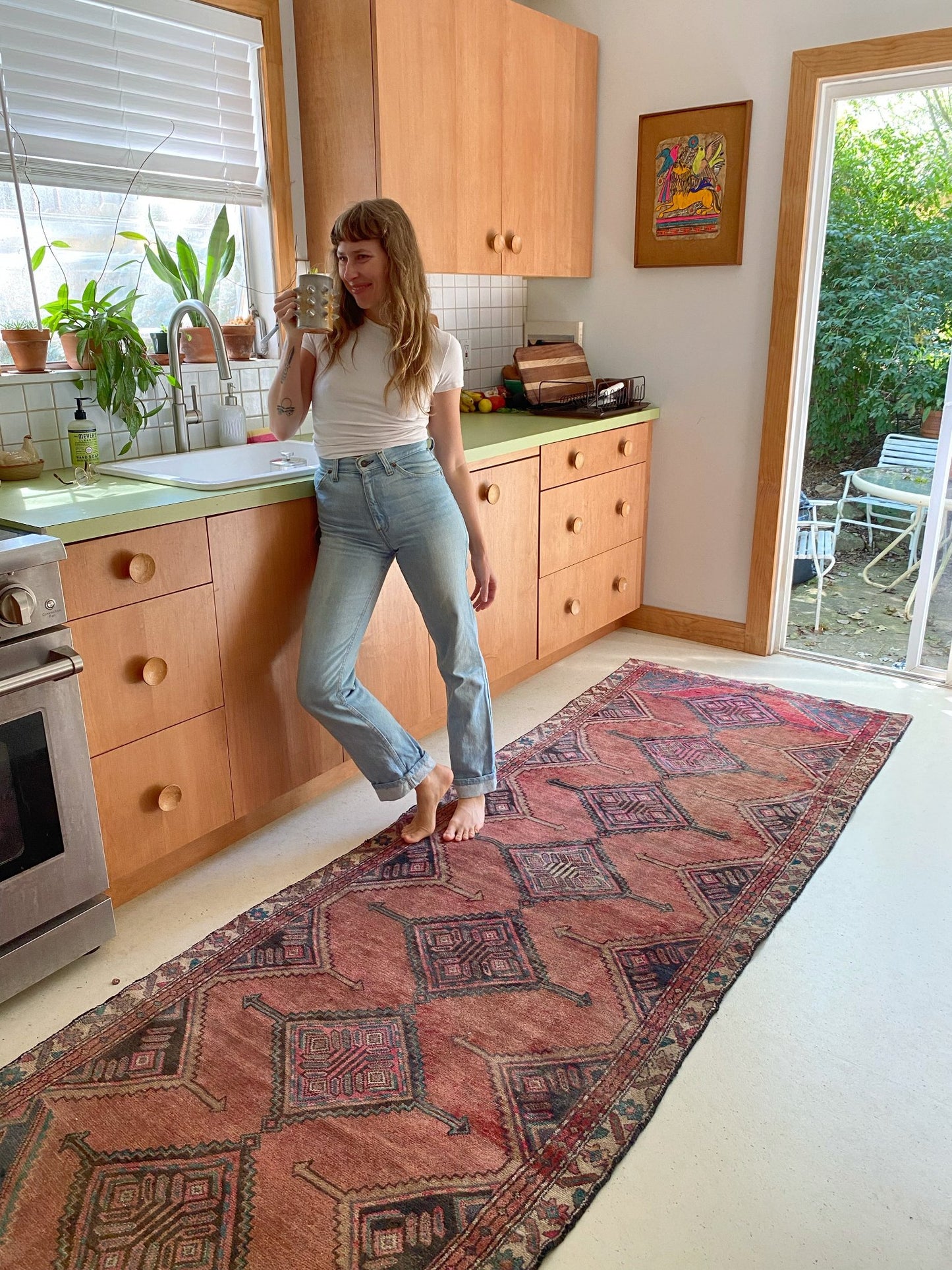 Enhance a Kitchen Space with a Vintage Persian Runner Rug