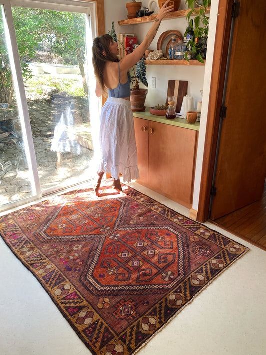 Sayah Colorful Vintage Persian Rug
