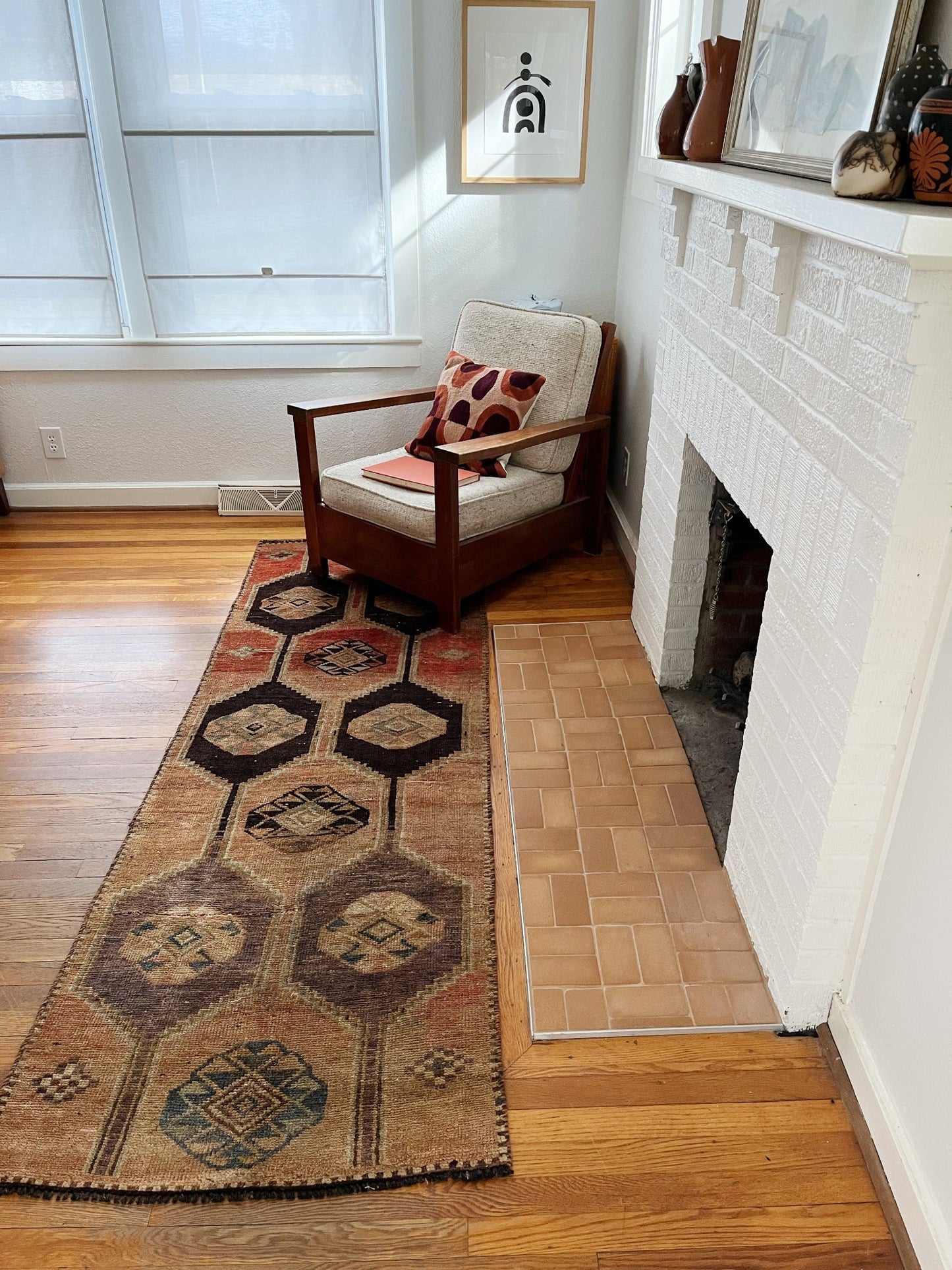 Multicolor runner rug Persian
