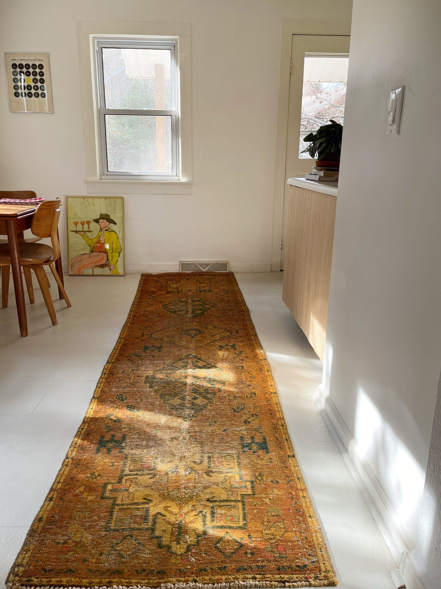Style a Golden Vintage Runner in a Kitchen