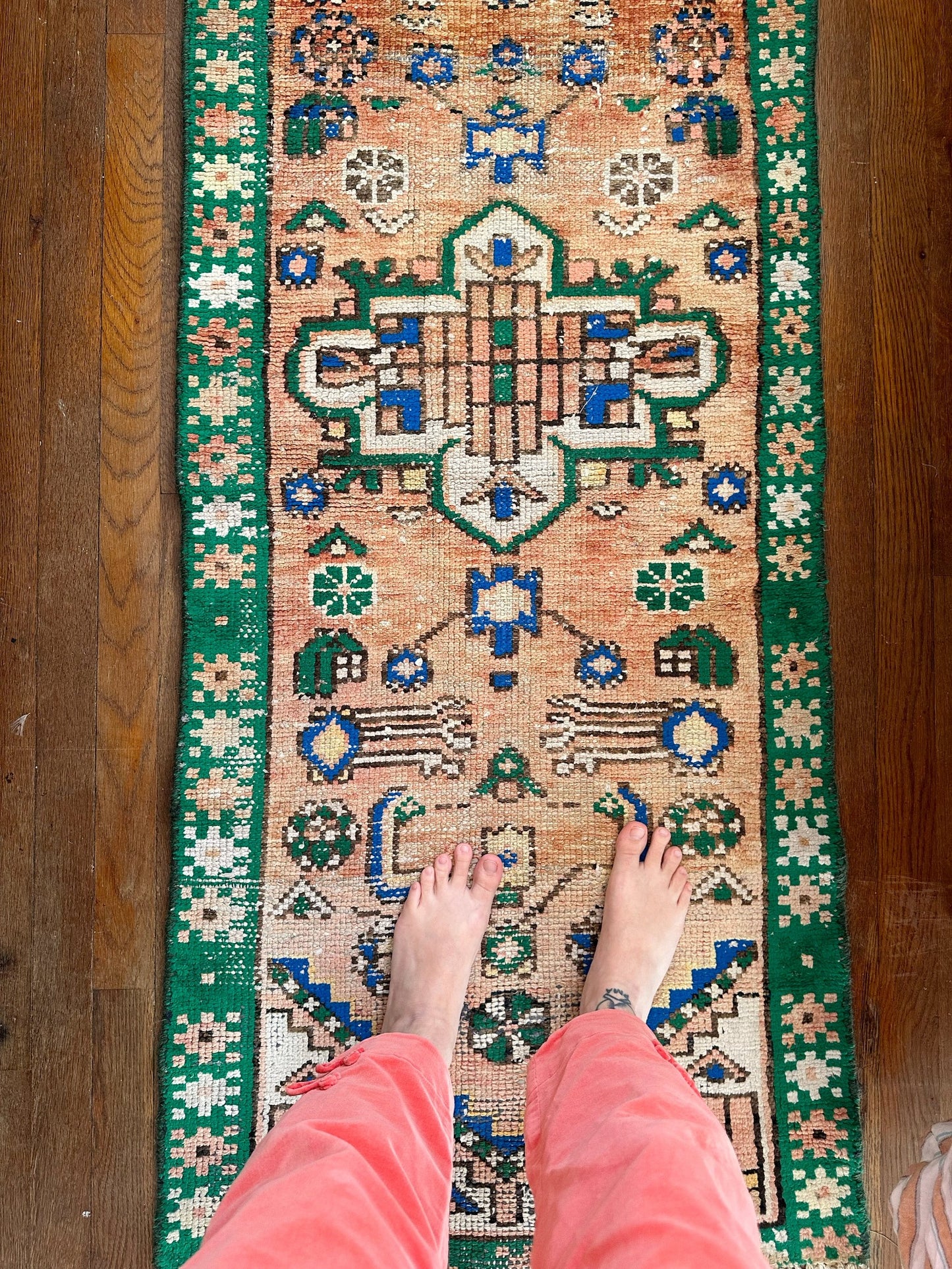 See Porana Persian Runner from Overhead