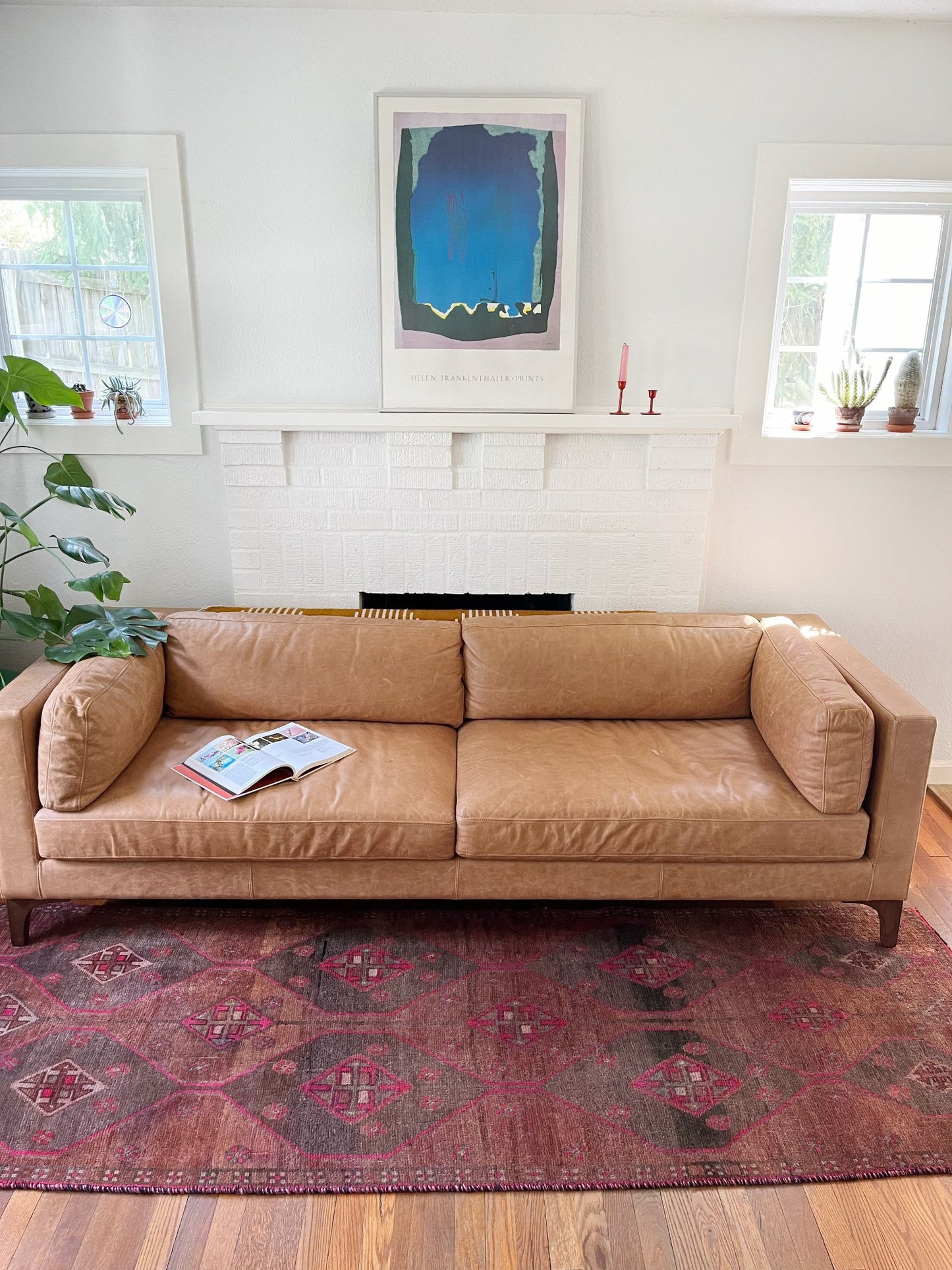 Style Muted Vintage Runner Rug in a Living Room