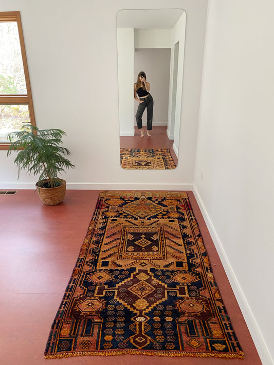 Fawn Peach Vintage Persian Rug