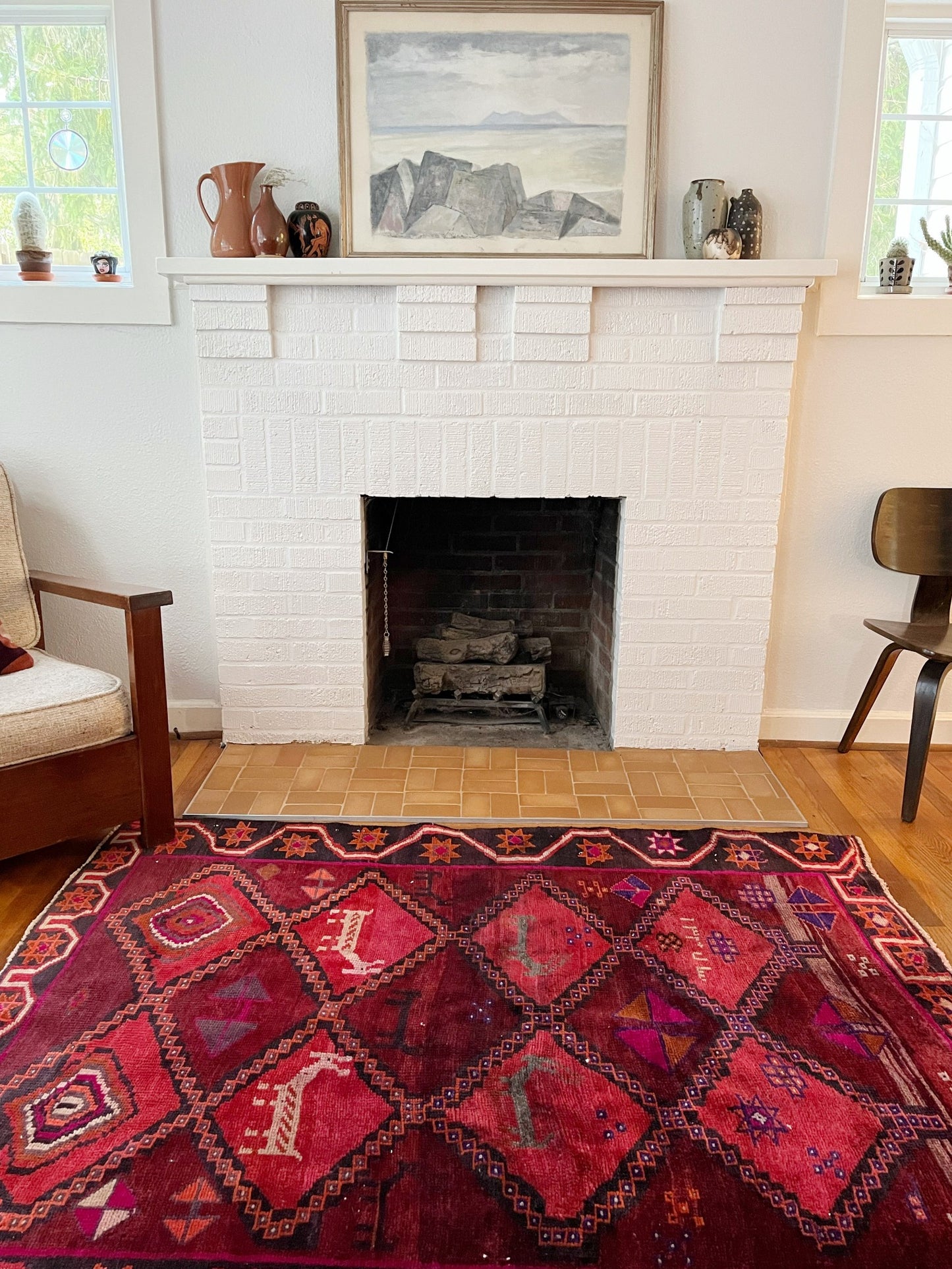 Style Thea Persian Rug in a Living Room