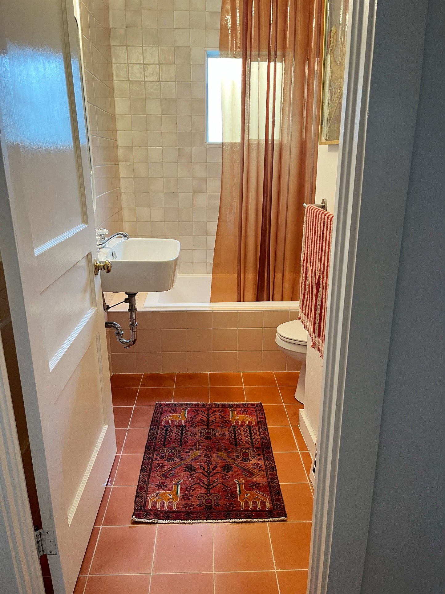 See Taus Vintage Mini Rug as a Bathmat