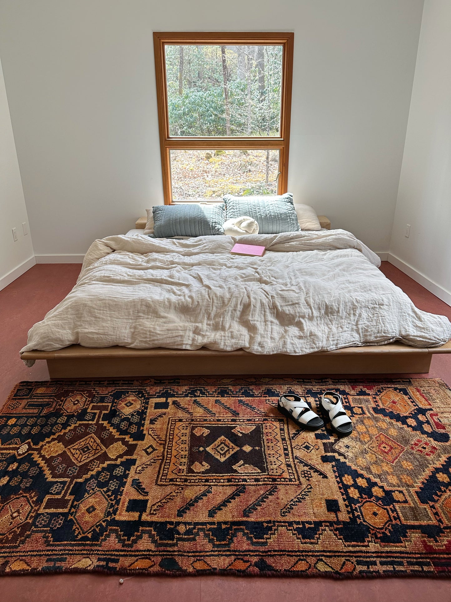 Fawn Peach Vintage Persian Rug