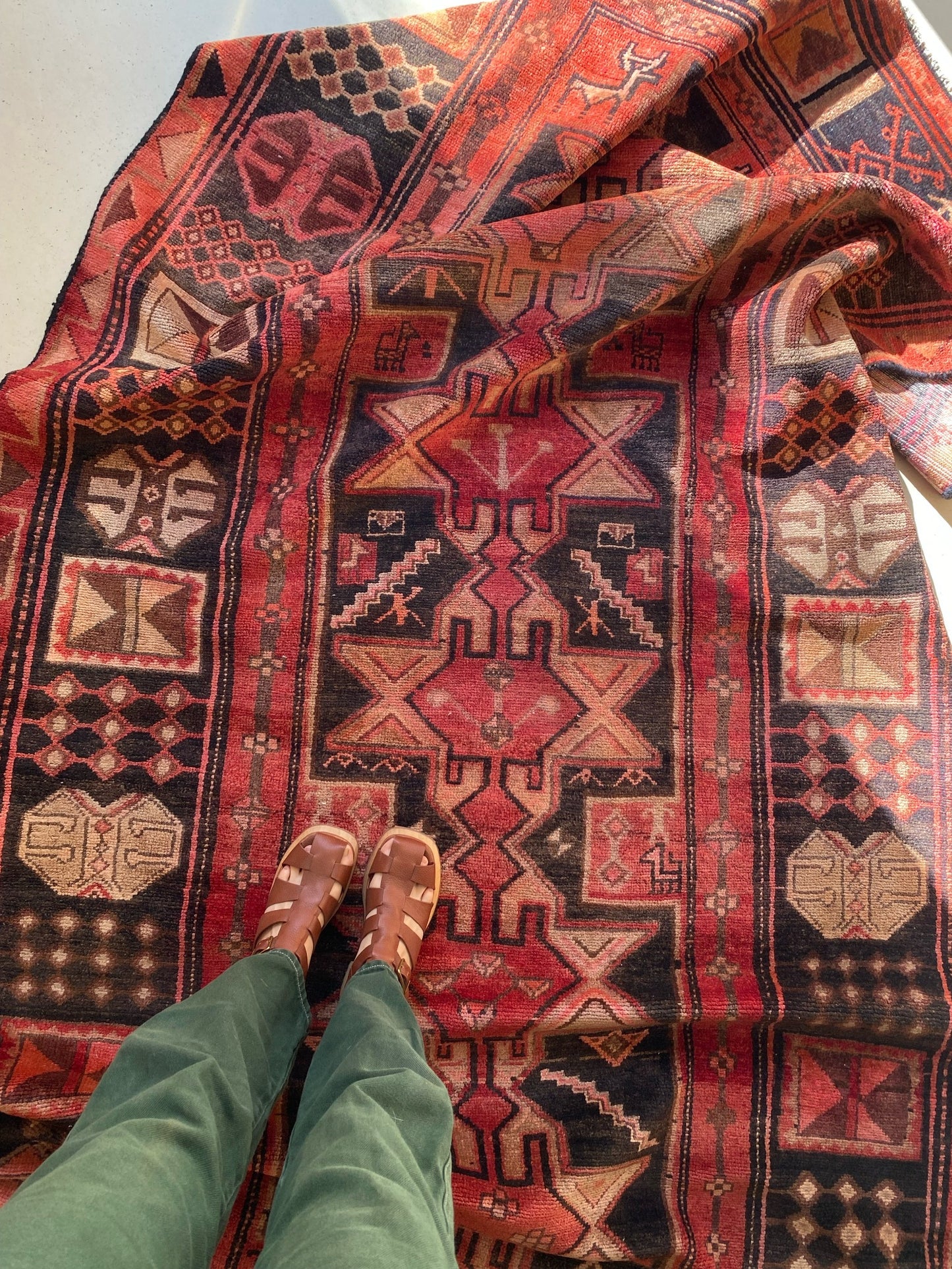 See Chalice Persian Rug from Overhead