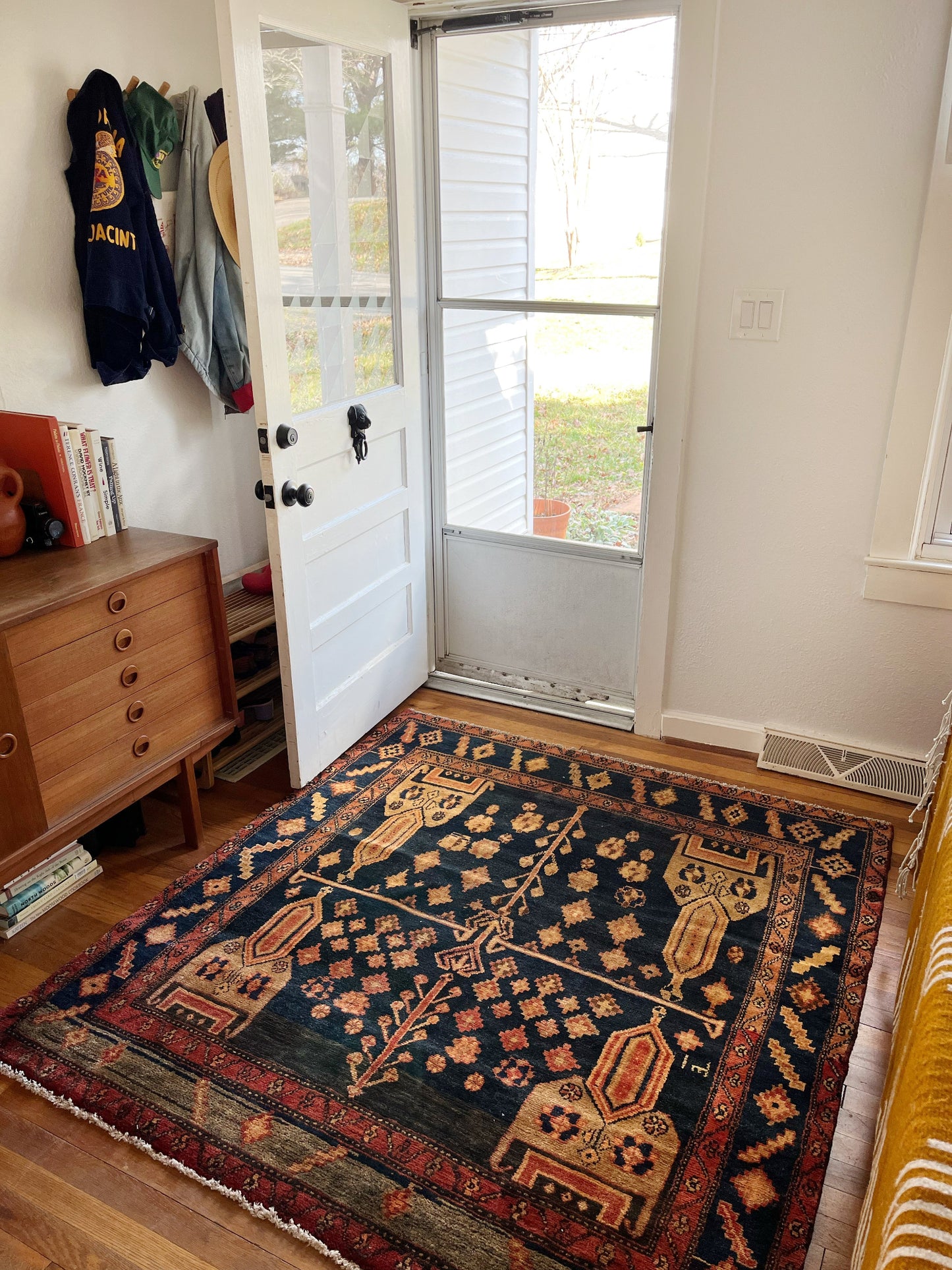 See Details on Vintage Persian Rug