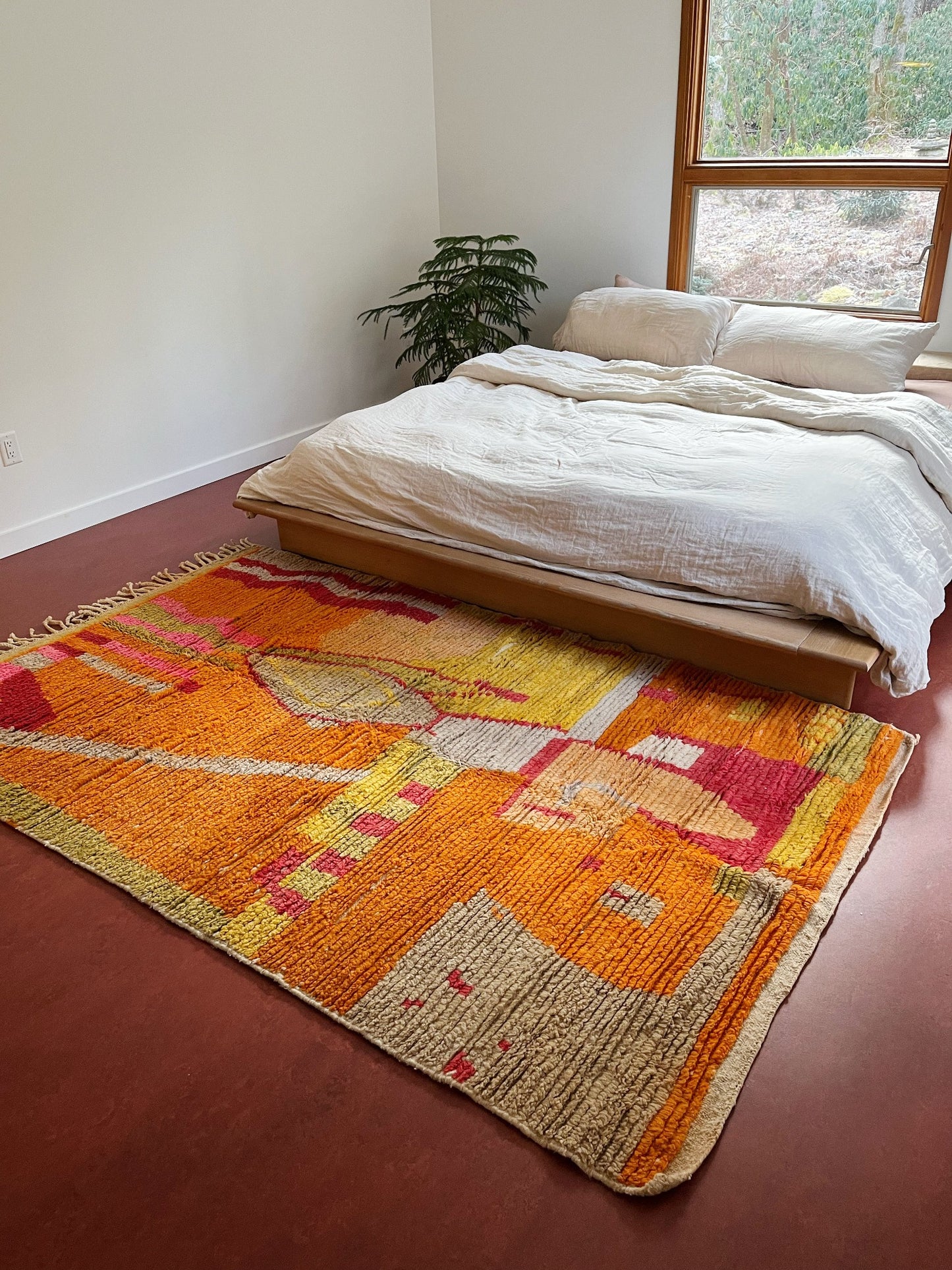 See Ojos Moroccan rug Styled in a Primary Bedroom