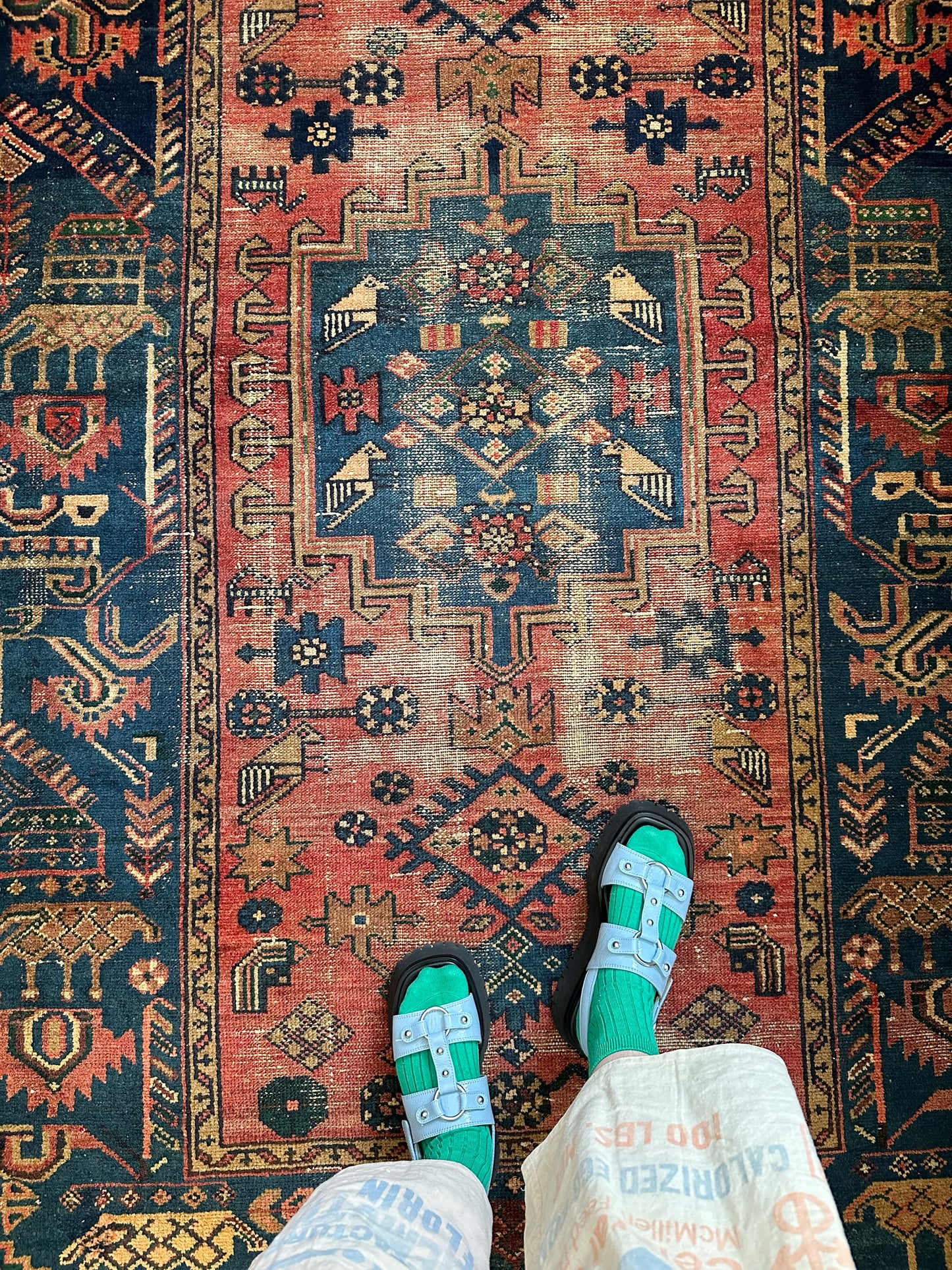 Frisco Blue Vintage Persian Rug