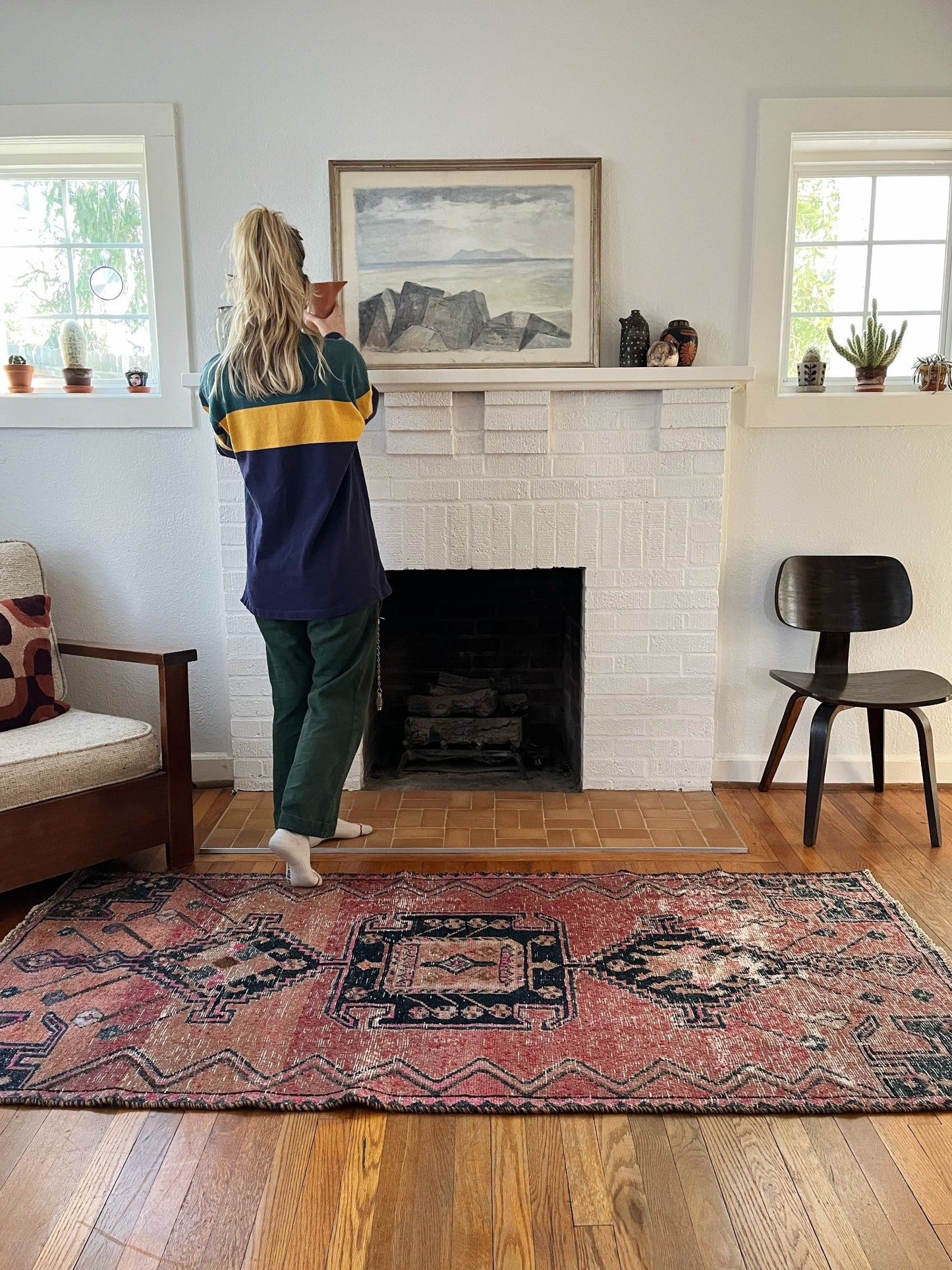 See Tecoma Persian Runner Styled in a Living Room