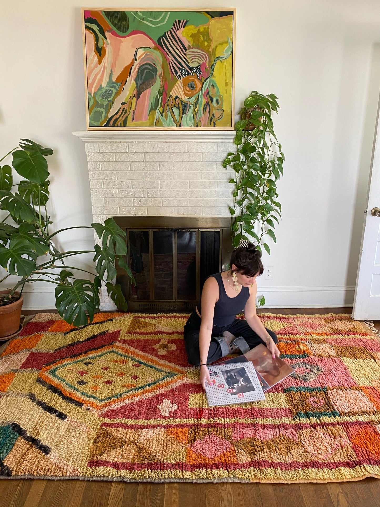 Style Janes Moroccan Rug in a Living Room