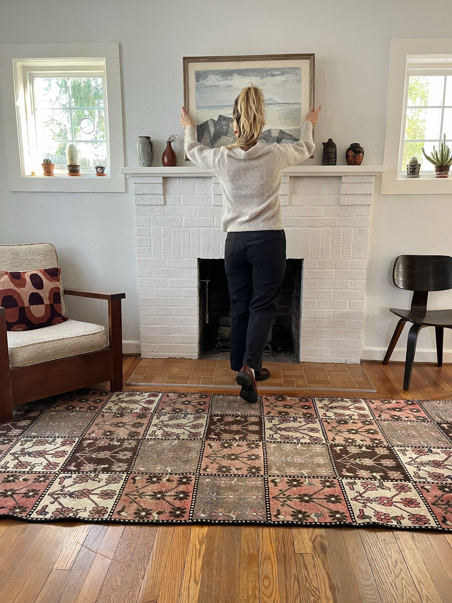 See Chezia Persian Rug Styled in a Living Room