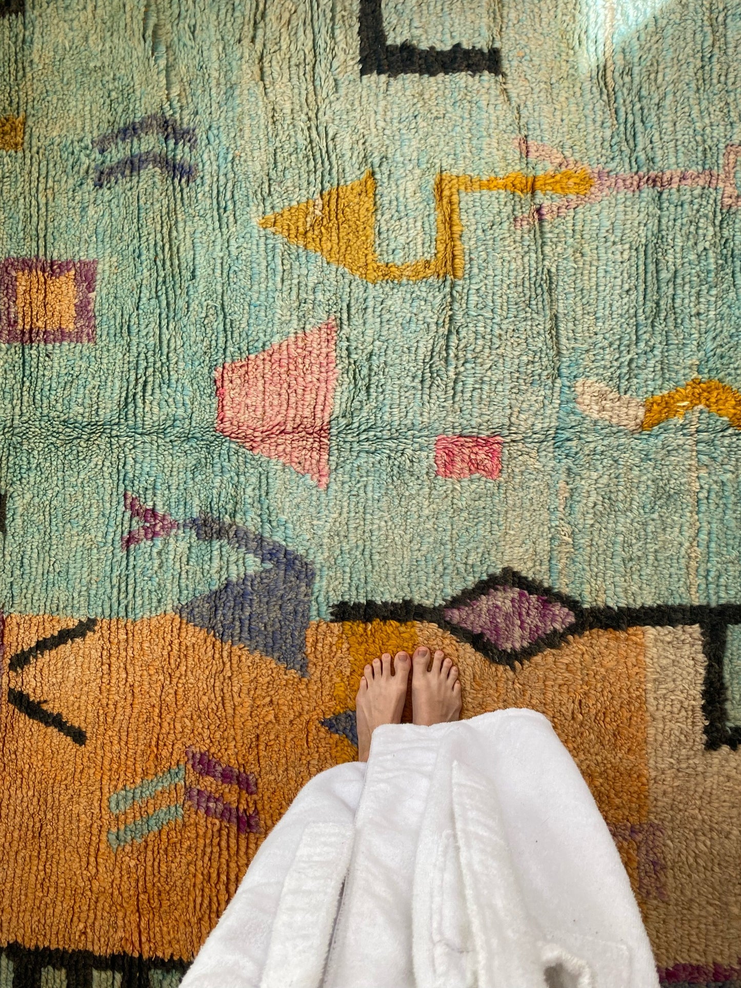 See Details and Pile of Salinas Moroccan Rug