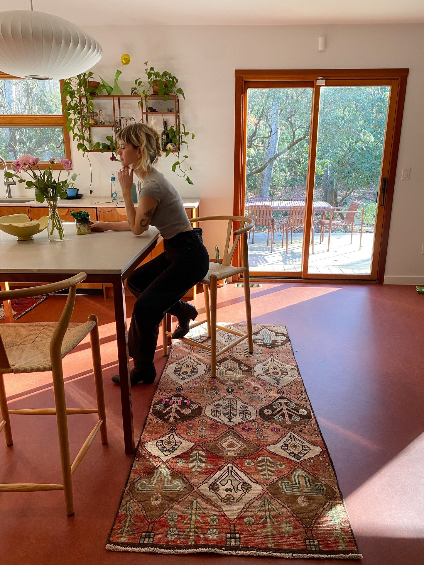 Style Etienne Persian Rug at the Kitchen Island
