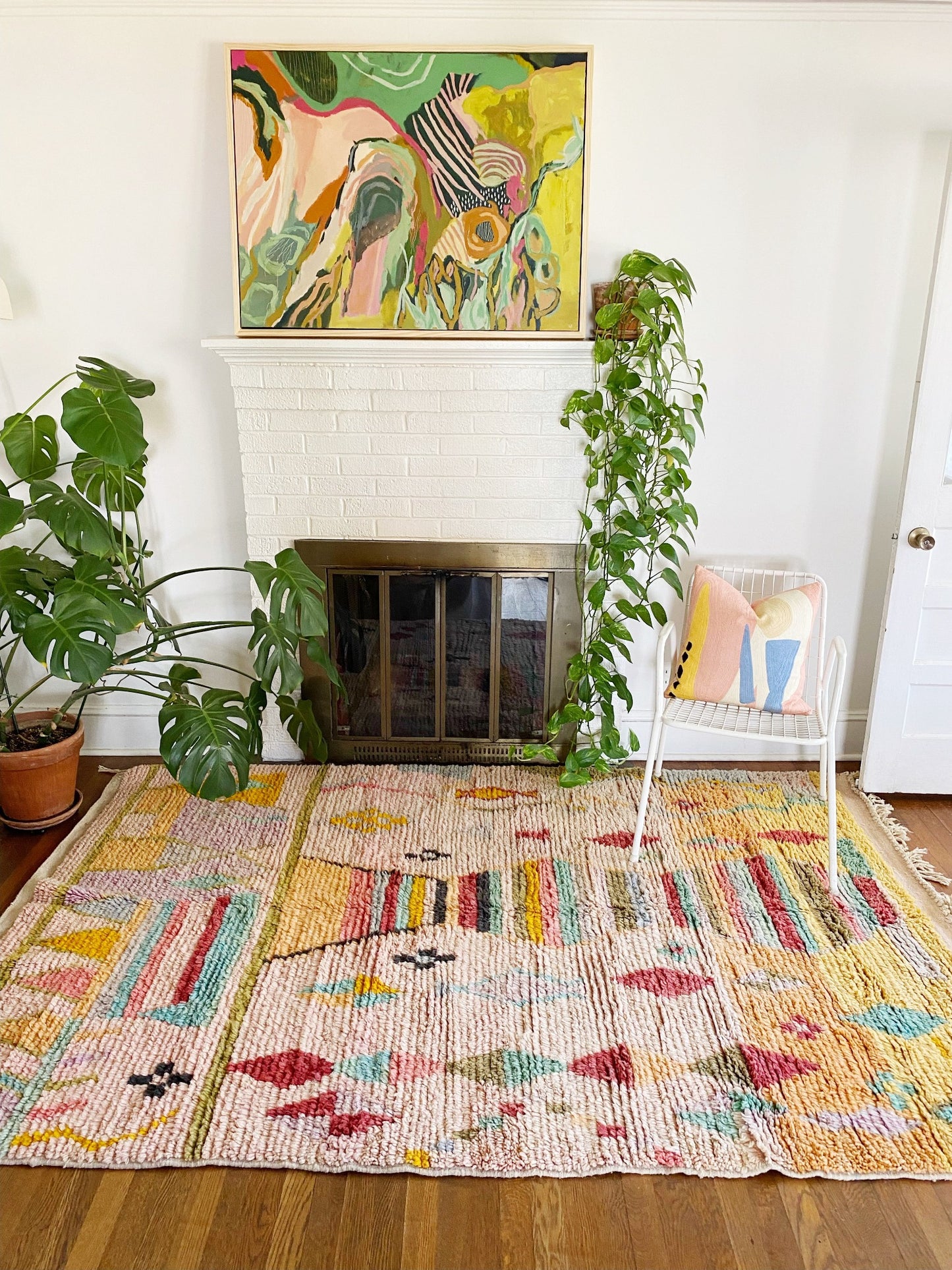 See Porto Moroccan Rug in a Living Room