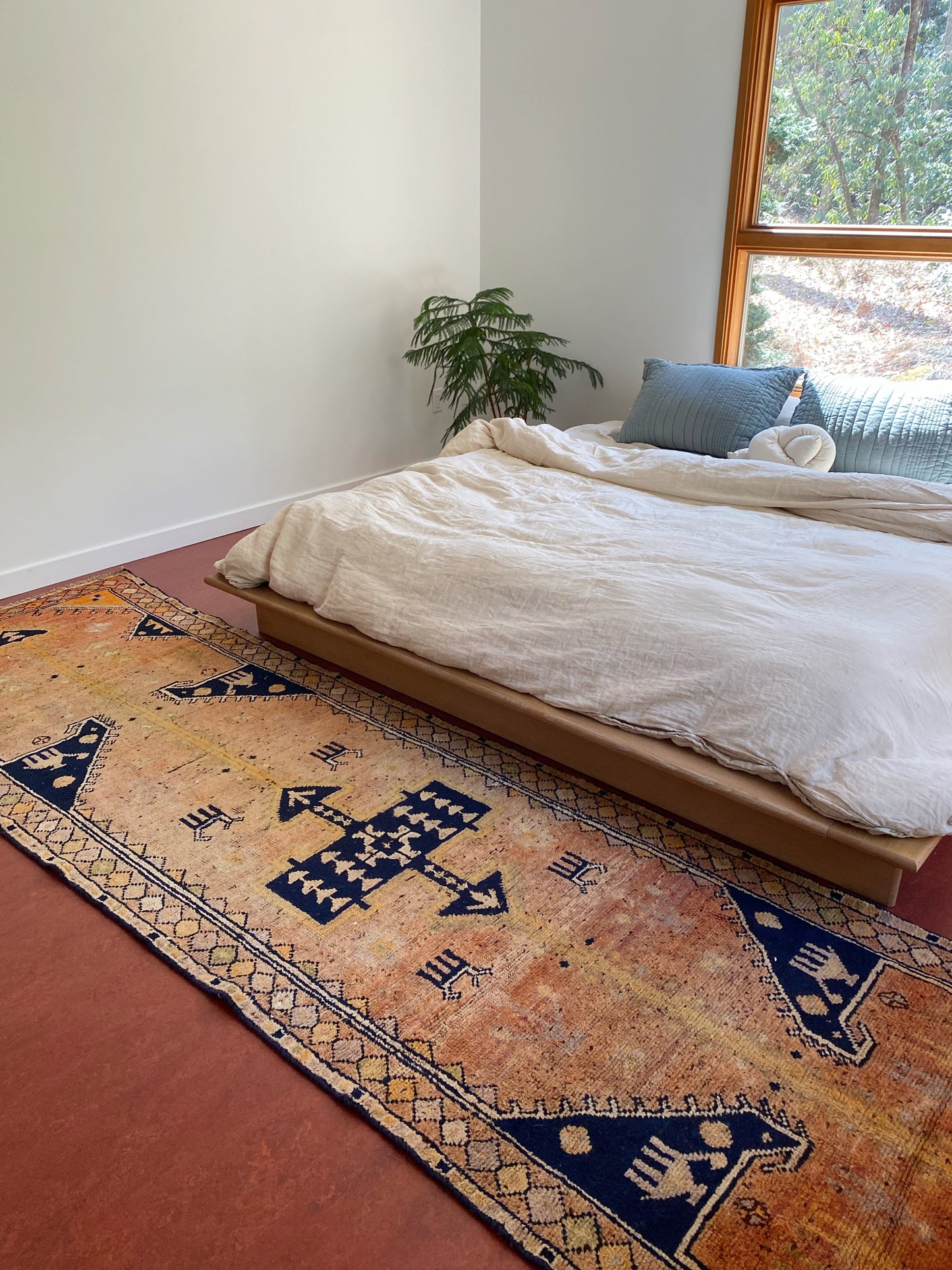 Dotsi Peach Vintage Persian Runner Rug