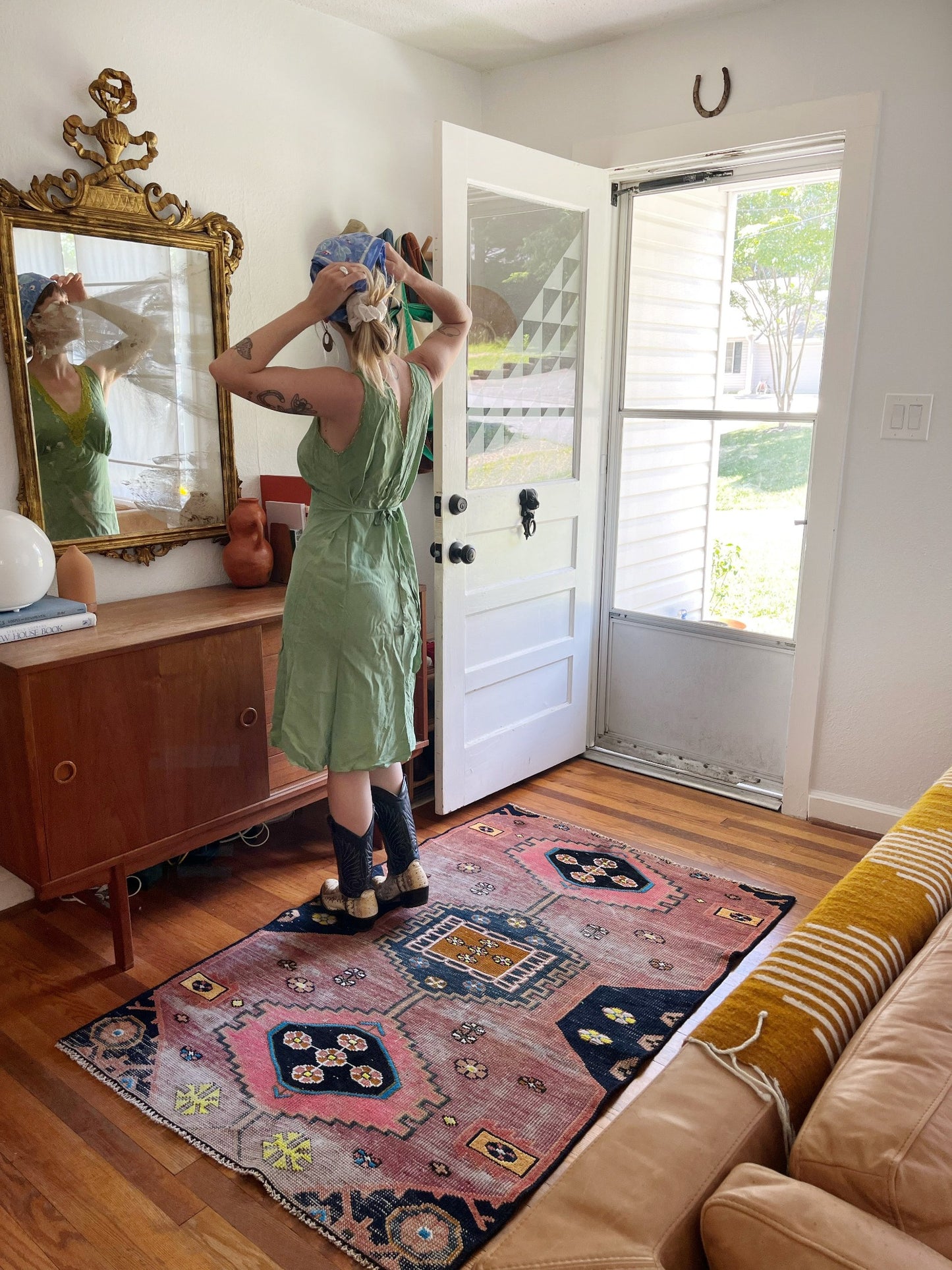See Pagosa Bright Vintage Rug in an Entryway