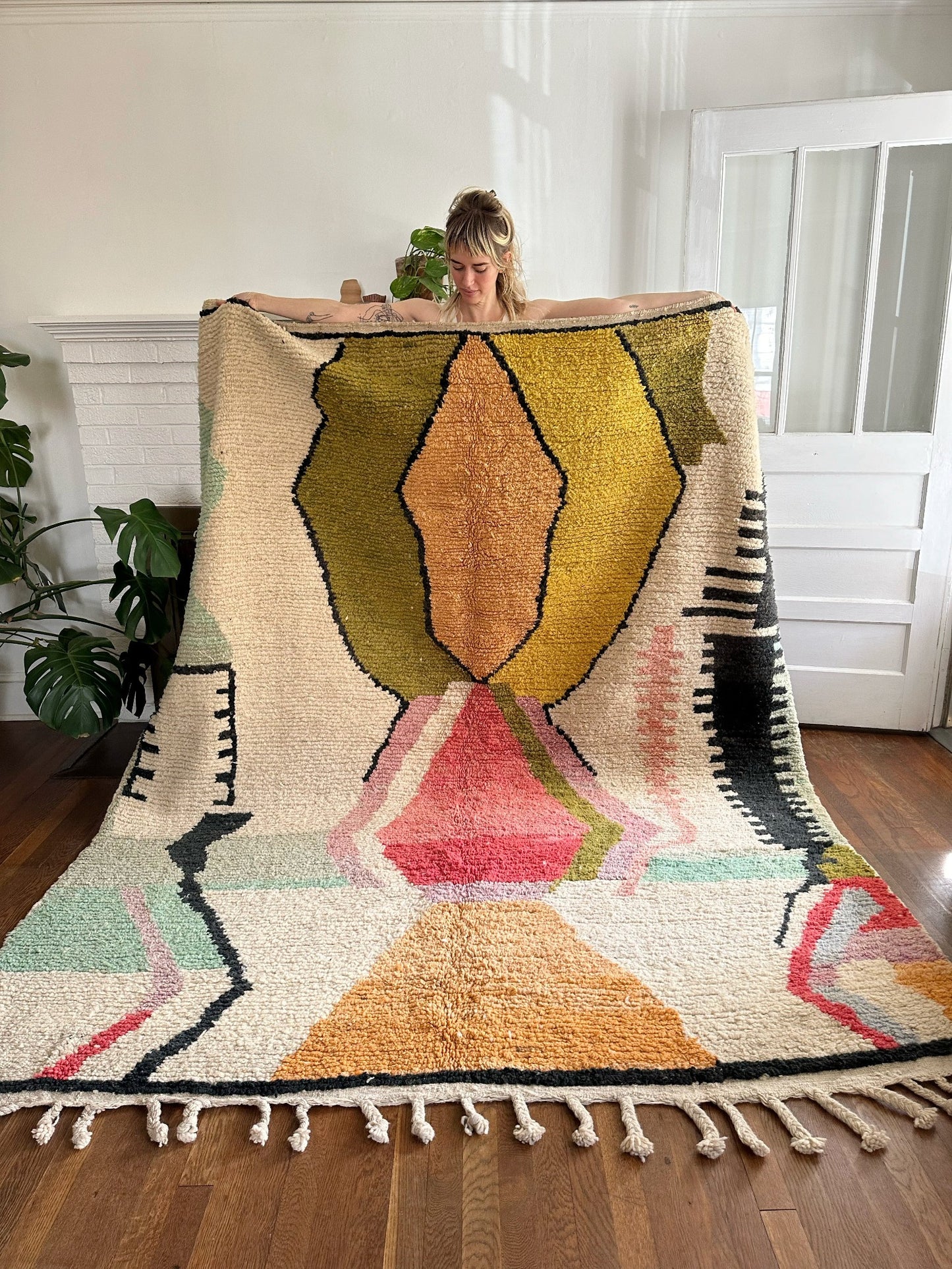 Olive Moroccan Rug | Lost Hunt Vintage