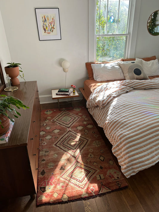 Style Begonia Persian Rug in a Bedroom