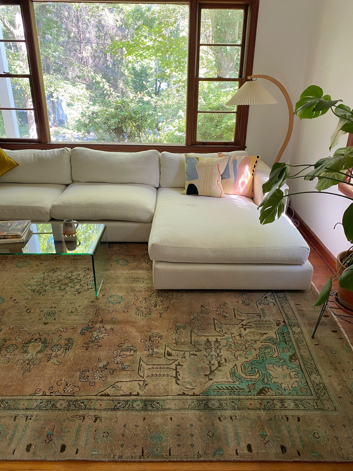 Copper Vintage Persian Rug