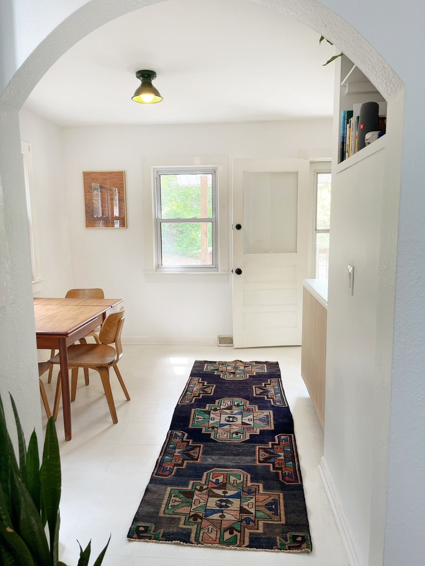 Style Indigo Persian Runner in a Kitchen