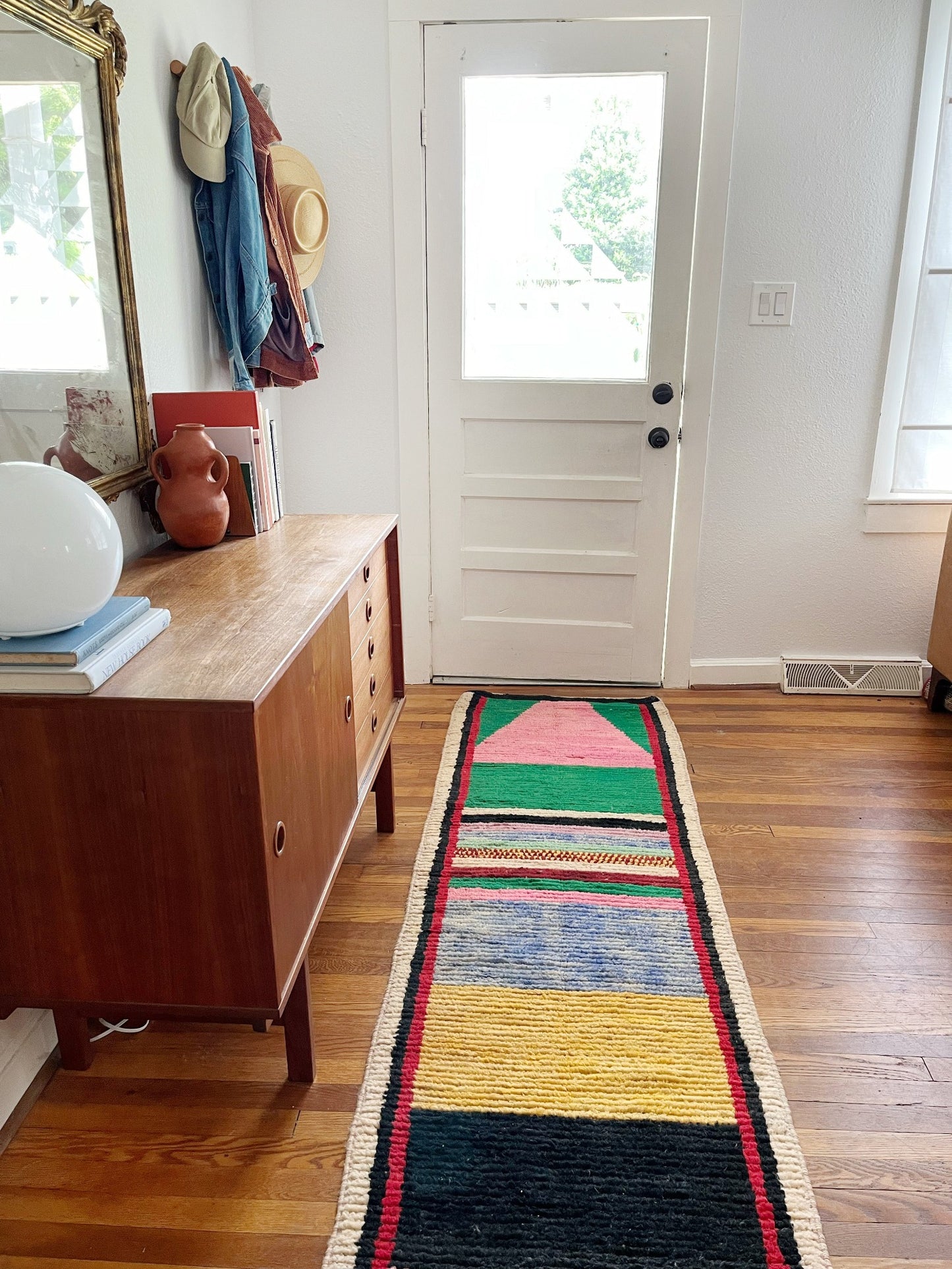 Shop Pink and Green Runner Rug