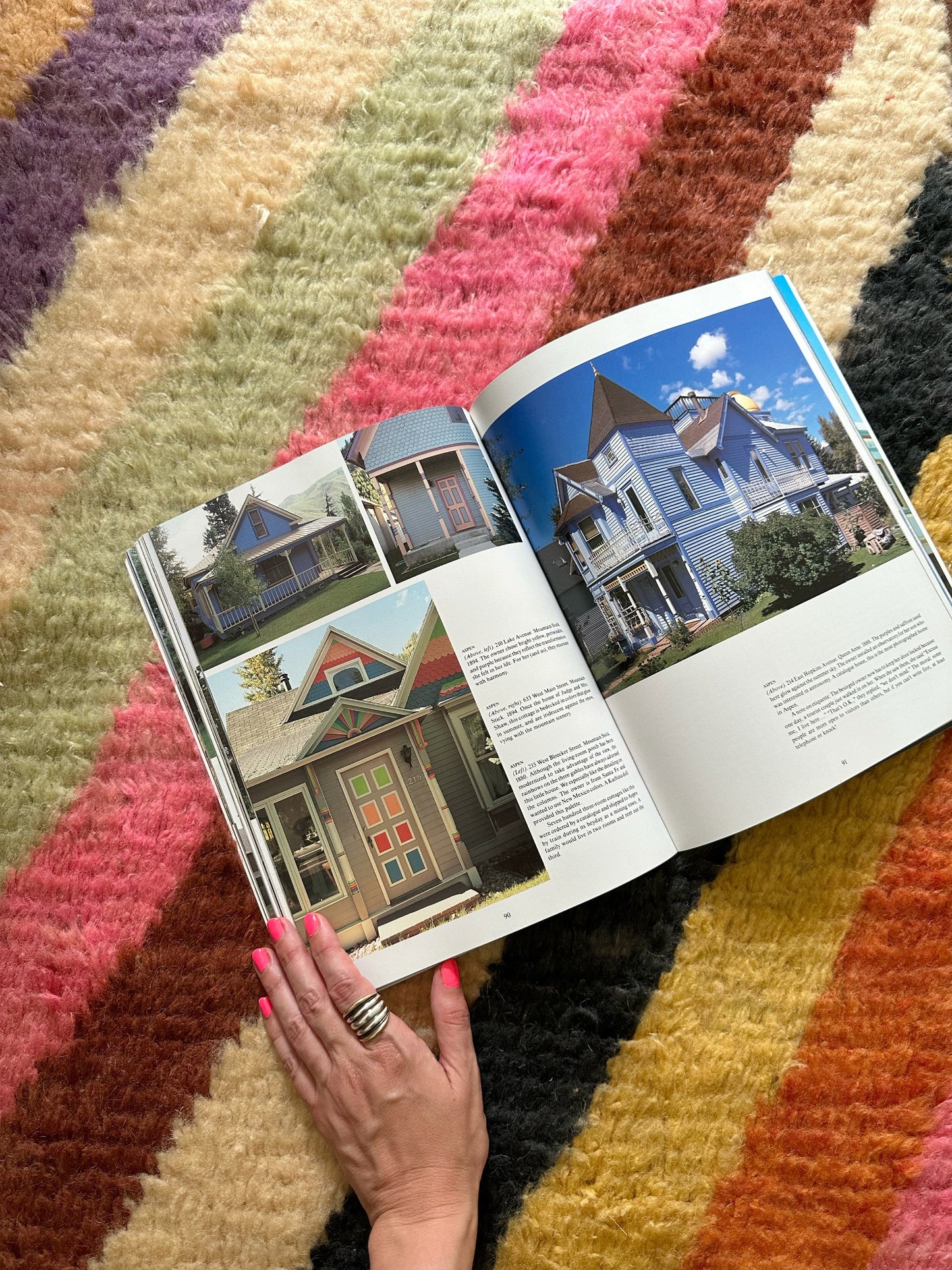A rainbow of colors in Larache Moroccan Runner