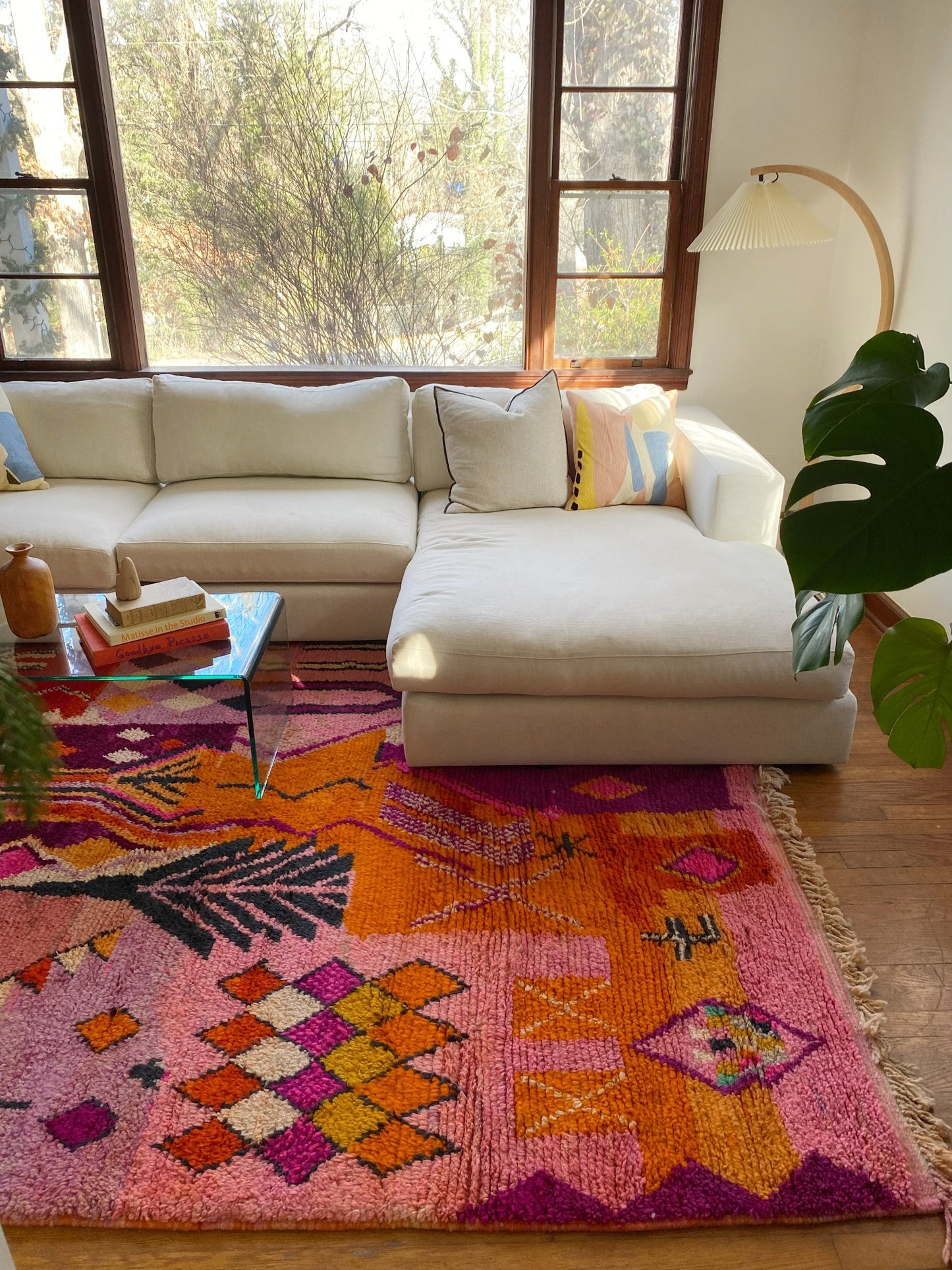 See Side Detail of Wedelia Moroccan Rug