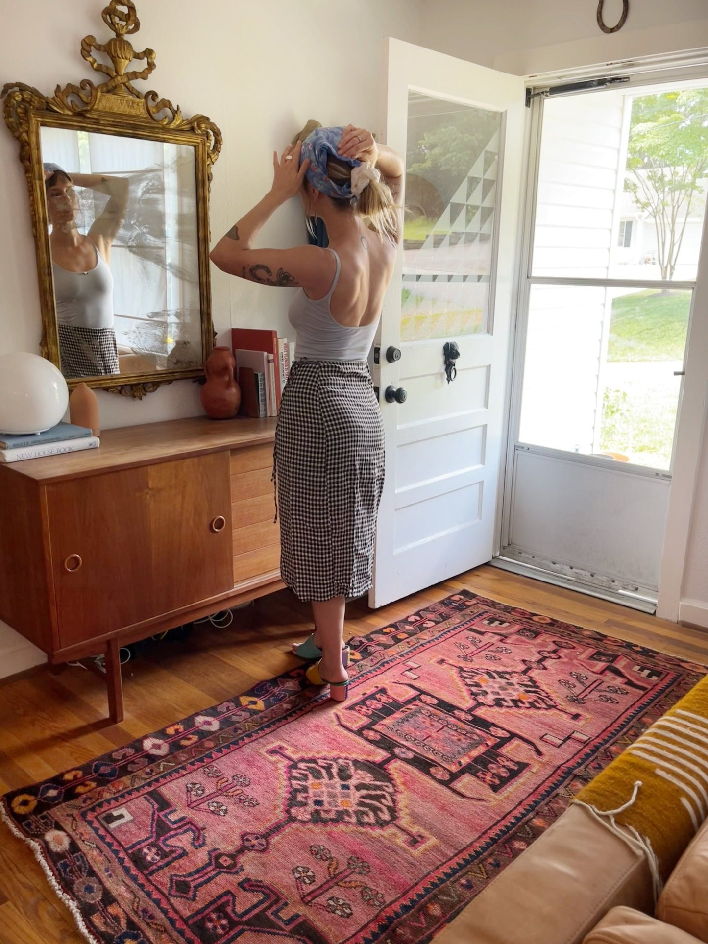 Style Manitou Vintage Persian Rug in an Entryway