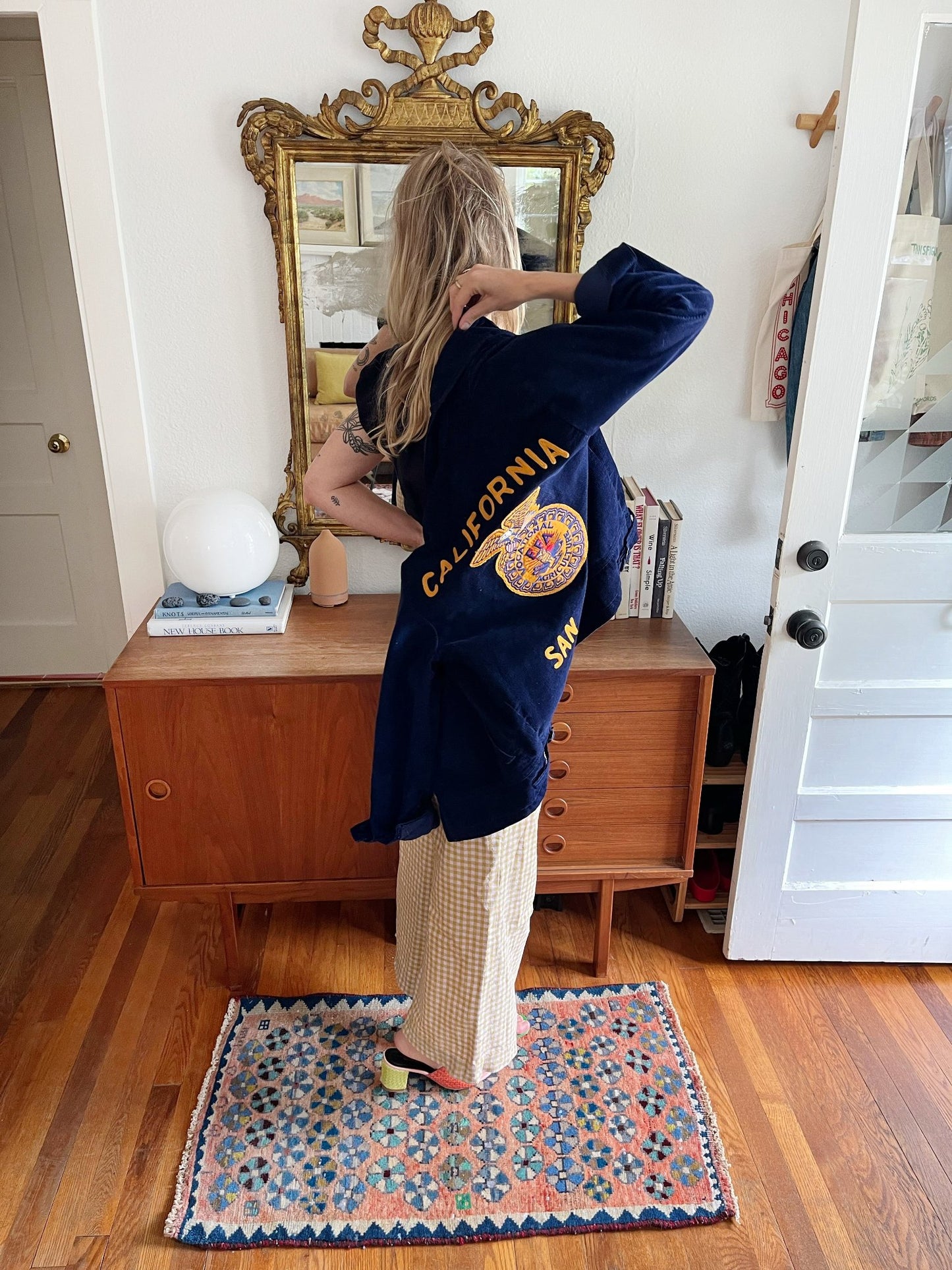 Style an Entryway with a Mini Persian Rug