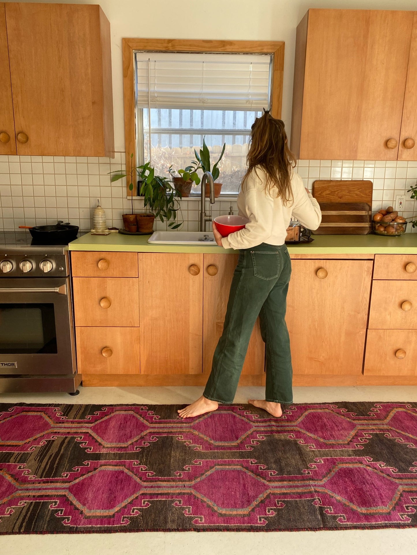 See Plumeria Persian Rug | Lost Hunt Vintage