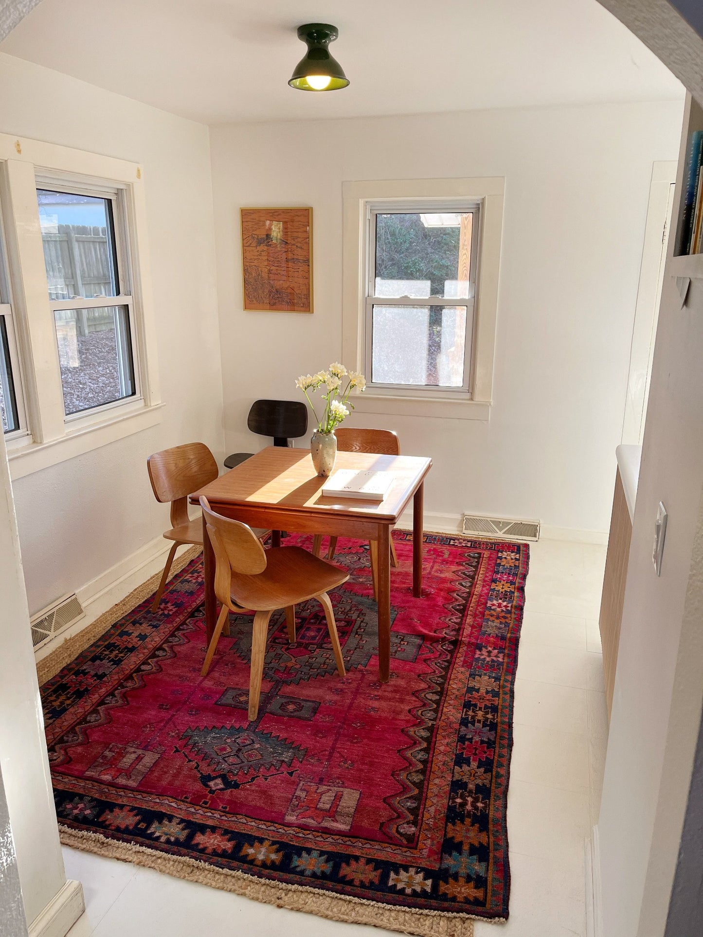 Enhance a Dining Room with Vintage Pentas Persian Rug