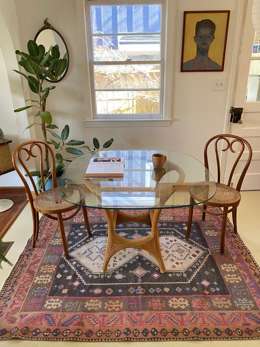 Ler Pink Vintage Persian Rug