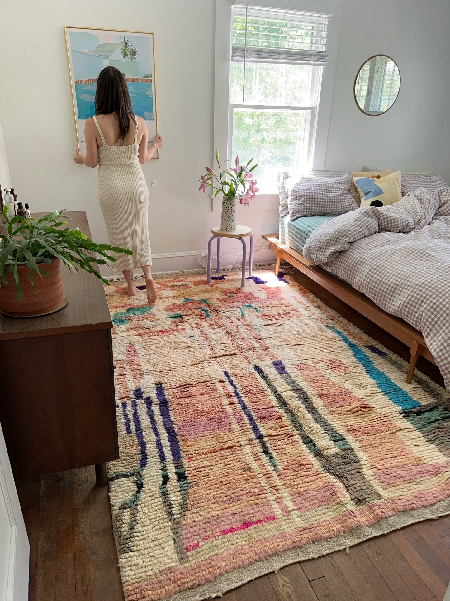 Style Cezan Handmade Moroccan Area Rug