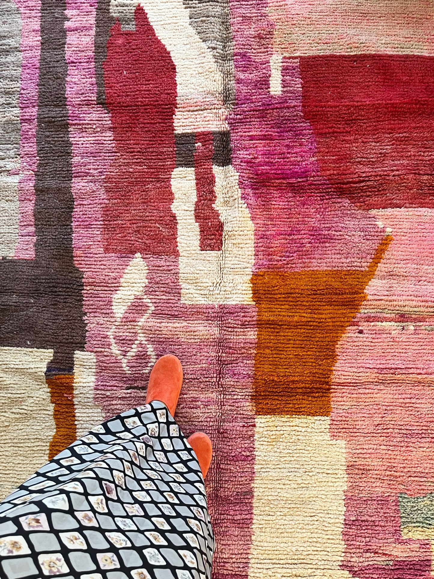 See Carrizo Moroccan Rug from Overhead