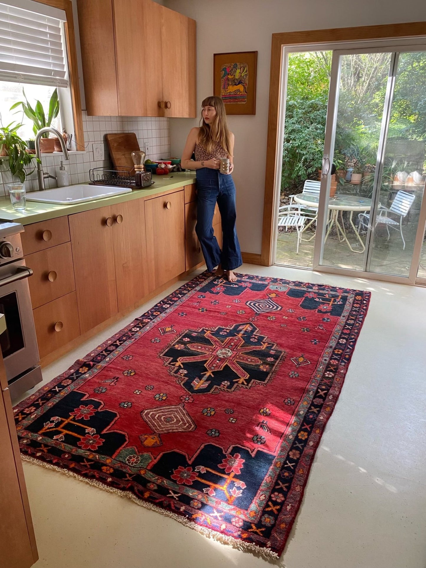 Style a Kitchen with Haas Red Vintage Persian Rug