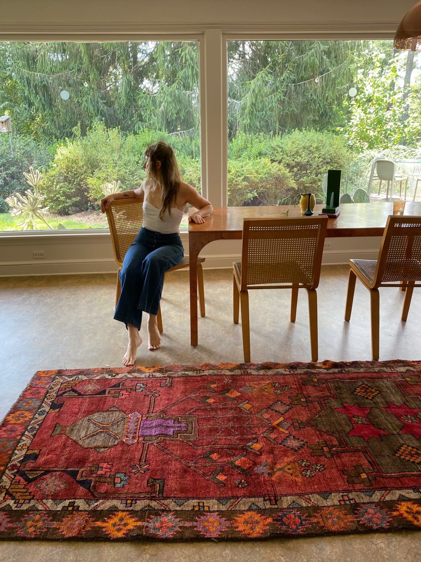 See Detailed Vintage Persian Runner Rug