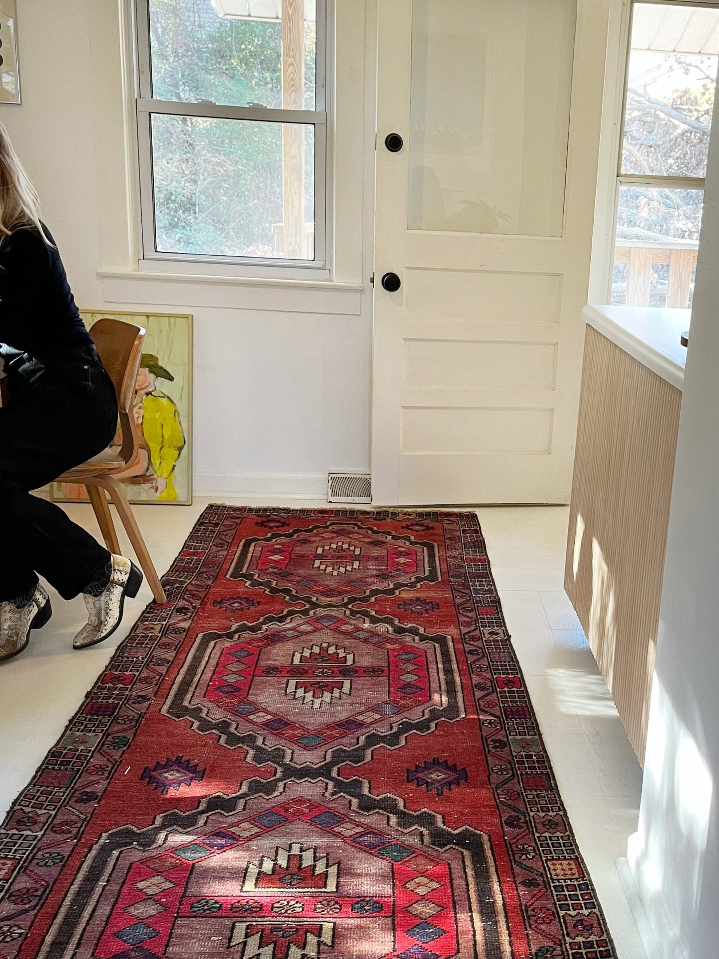 Style a Dining Room with a Vintage Persian Runner Rug