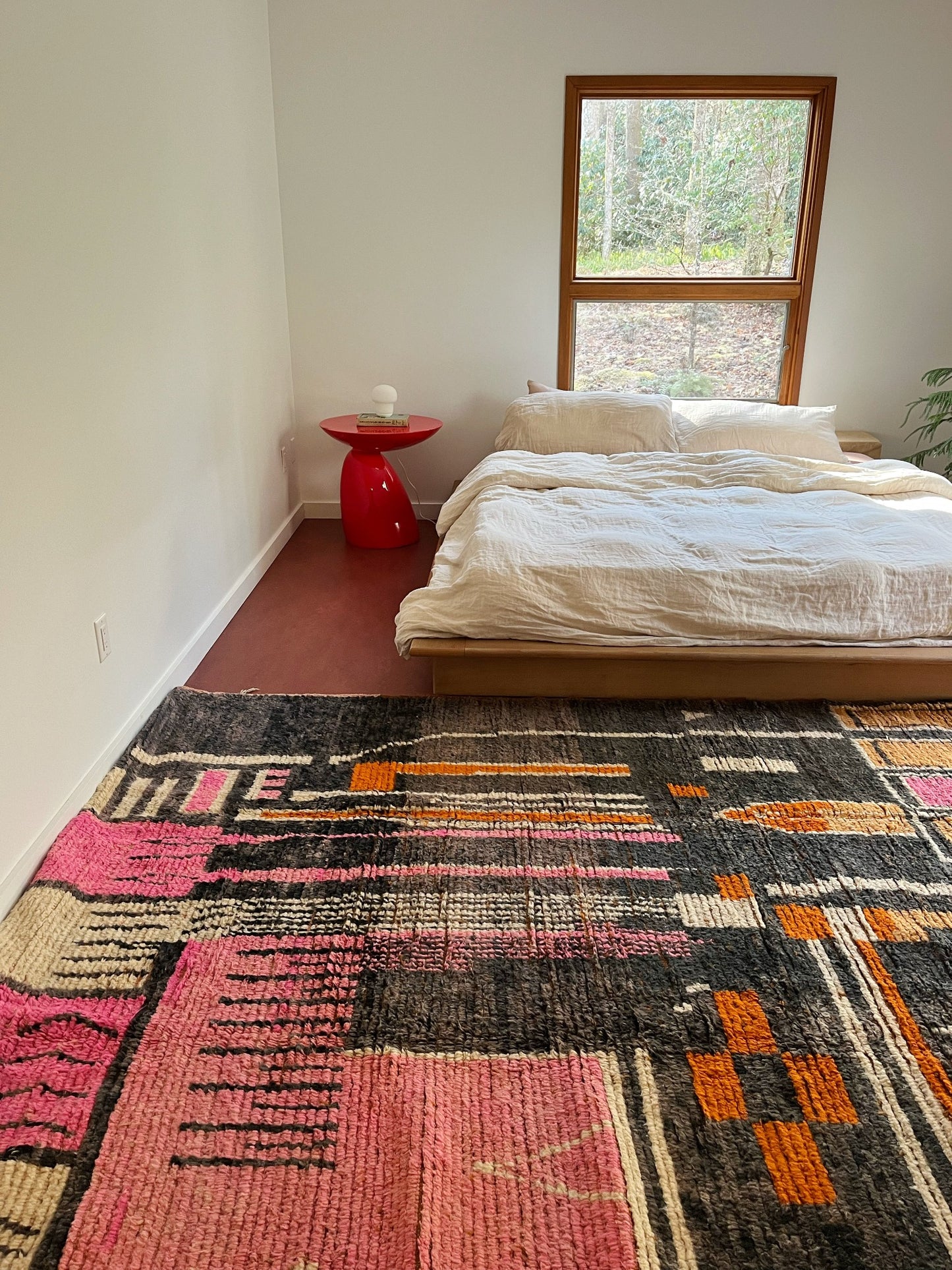 See Details of Caracol pink and blue Moroccan Rug