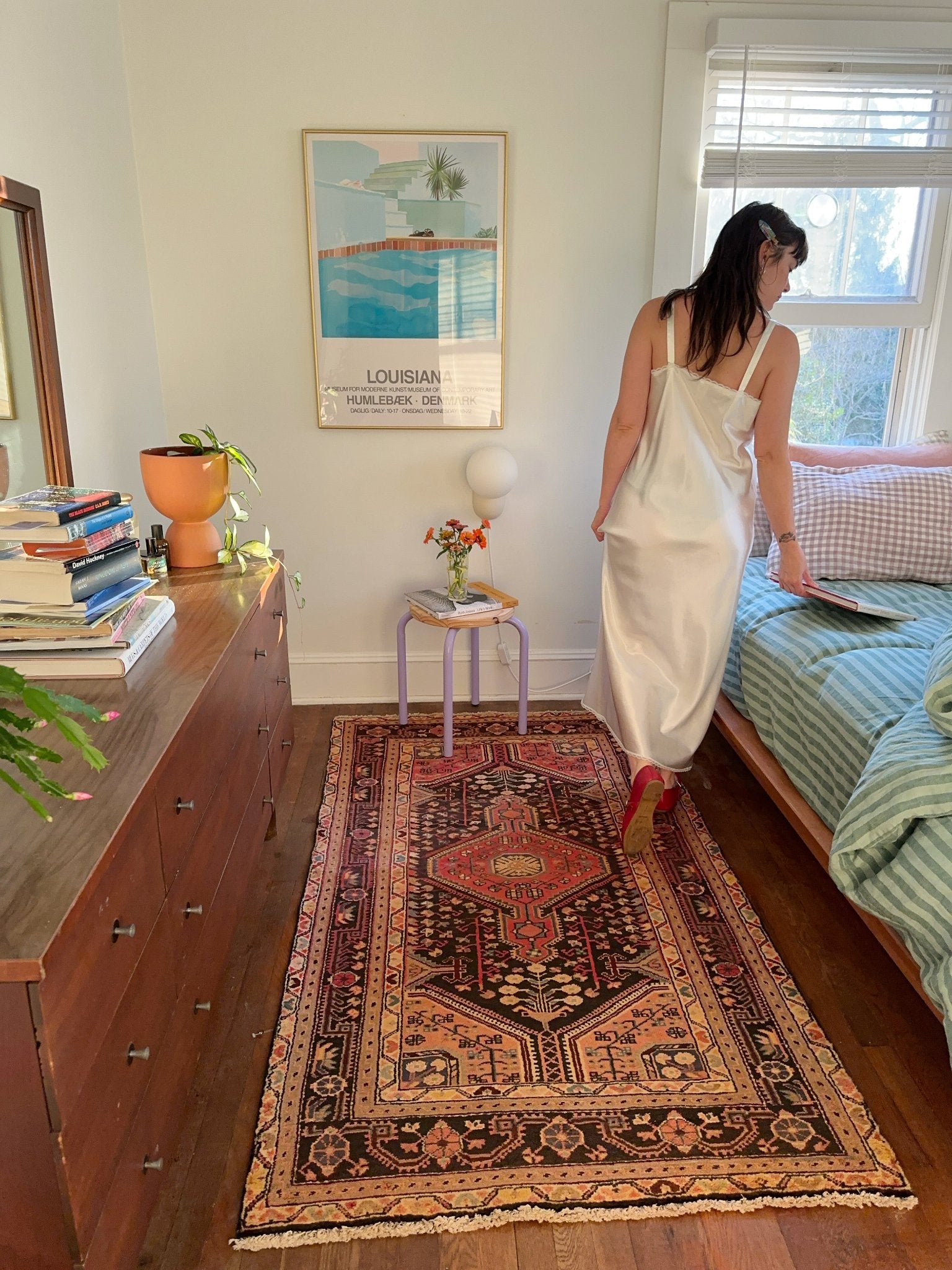 Camellon Peach Vintage Persian Rug | Lost Hunt Vintage