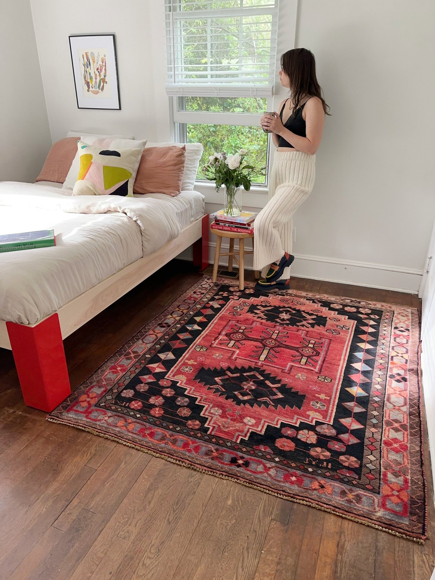 See Austin Red Multicolor Vintage Persian Rug