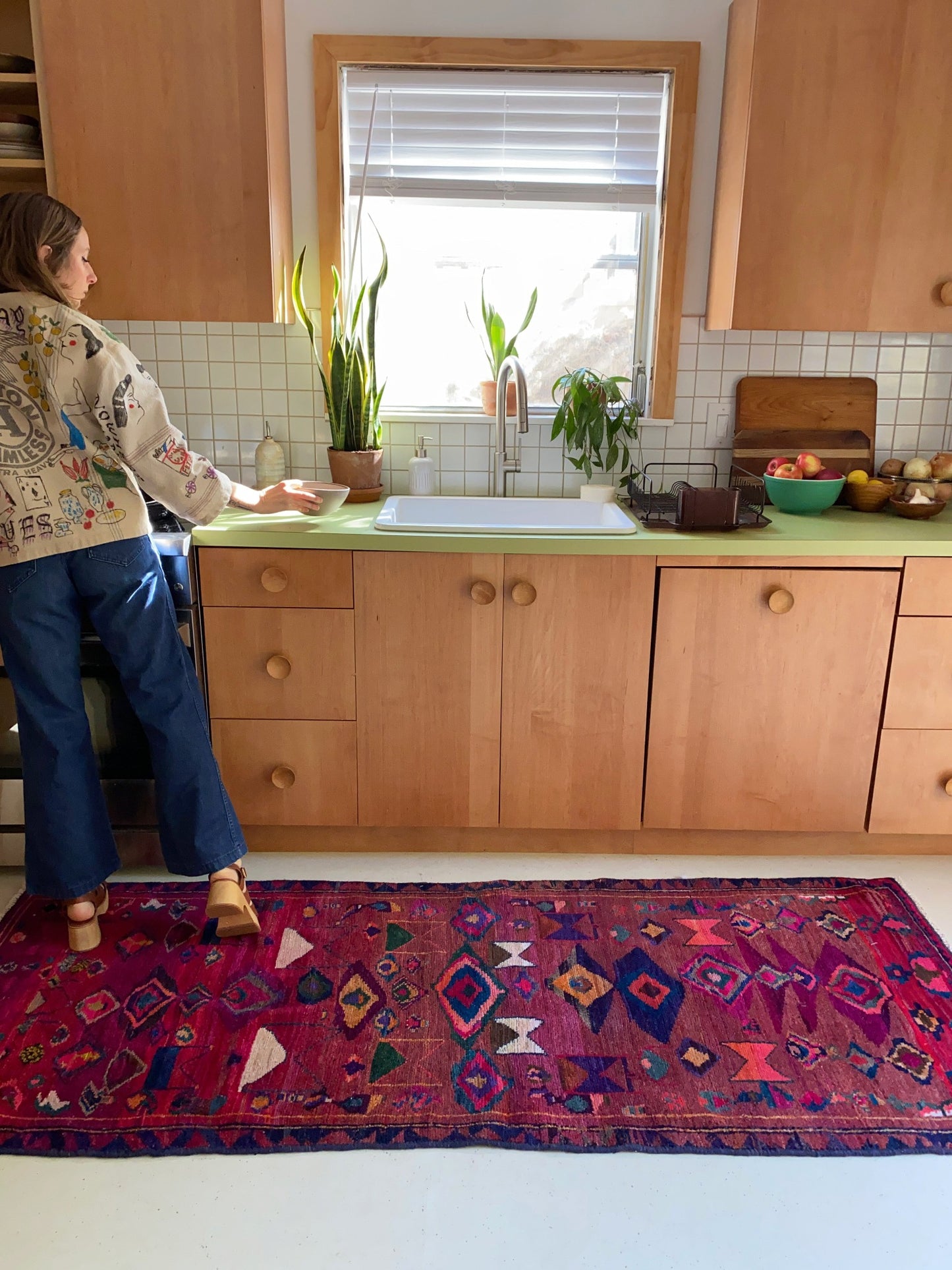 Style Myrtle Persian Rug in the Kitchen