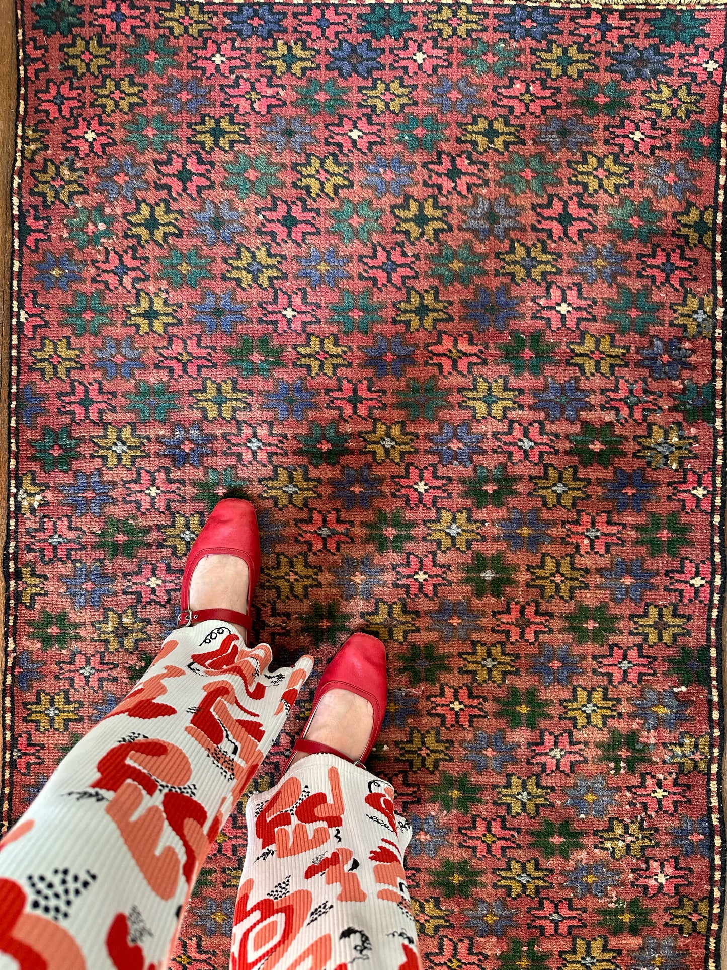 Kochia Floral Vintage Persian Rug