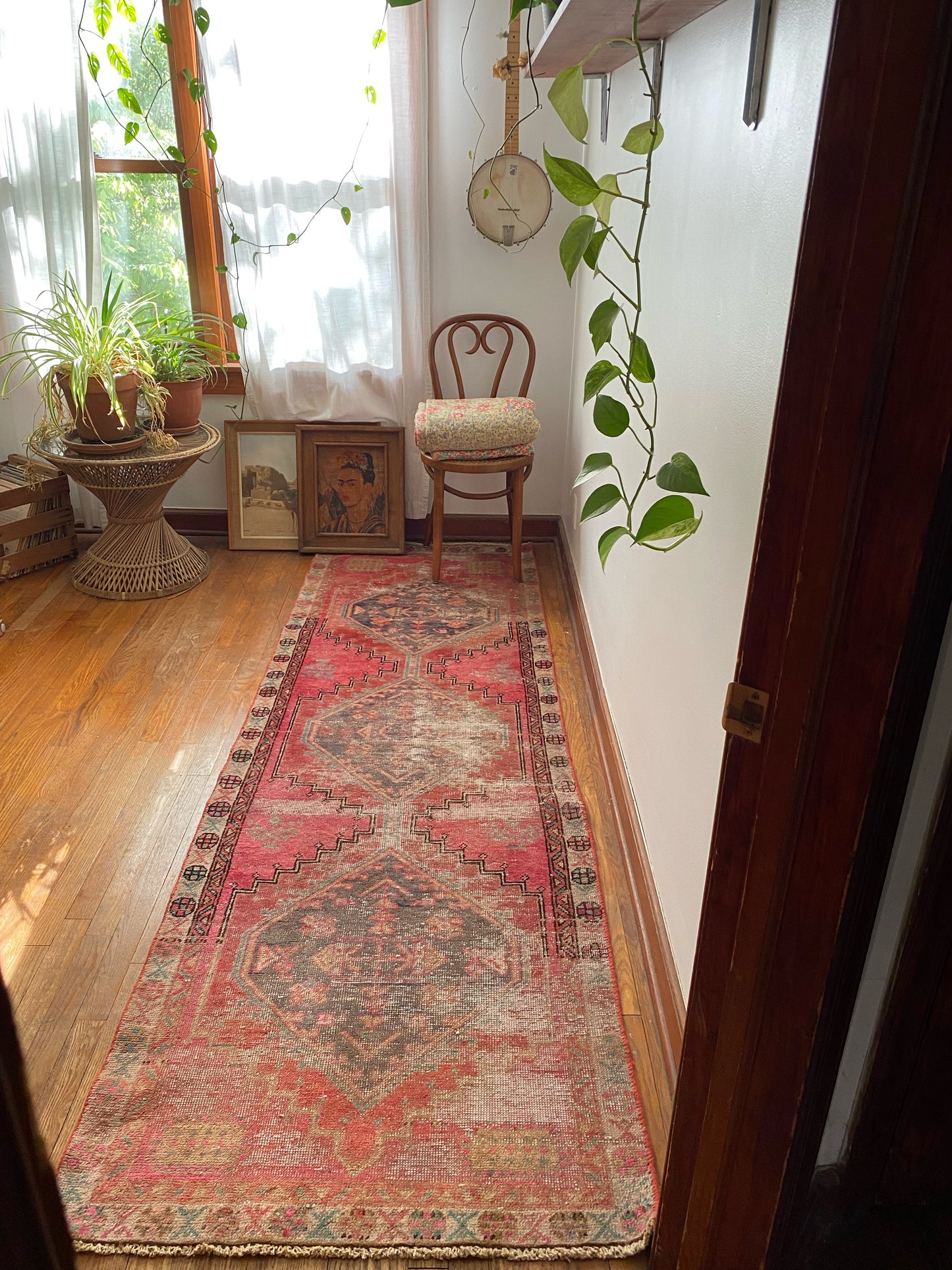 Ixora Vintage Pink Persian Runner Rug