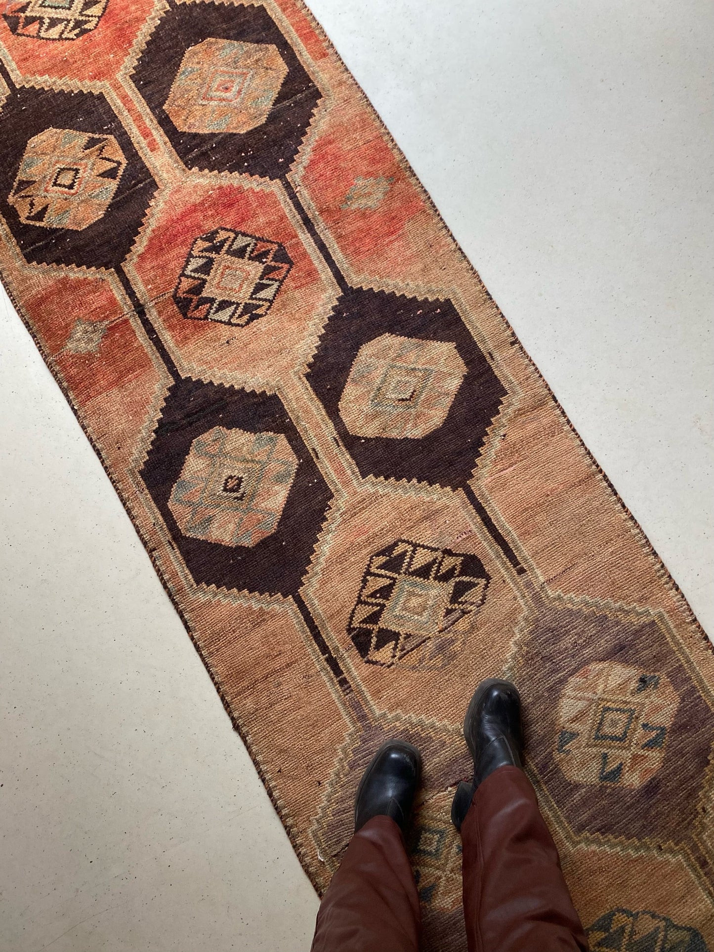 Detailed runner rug Persian