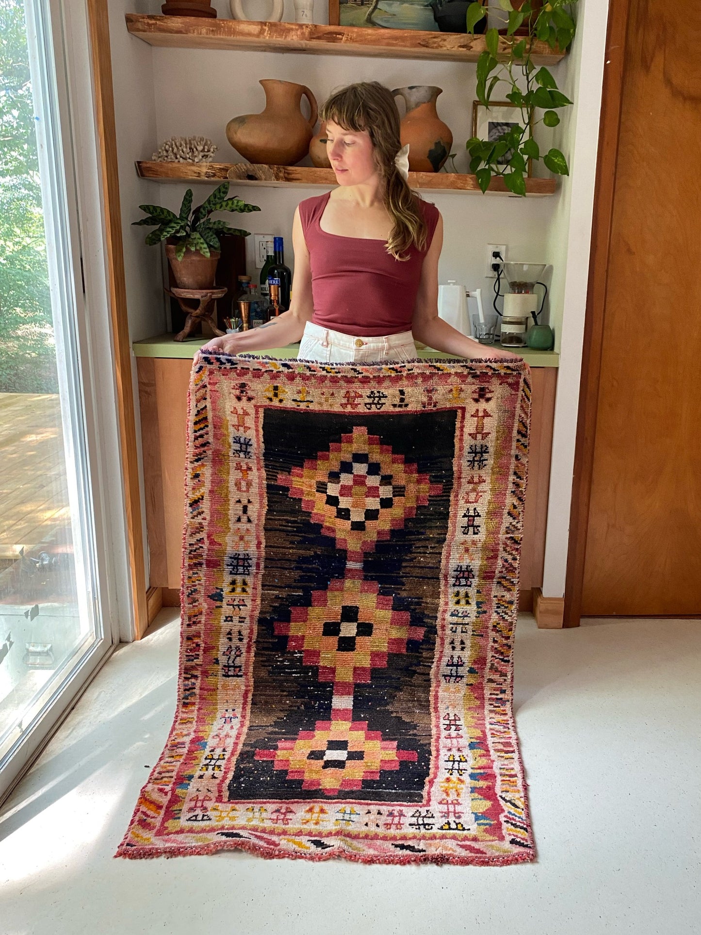 See Badu Brown Vintage Persian Rug
