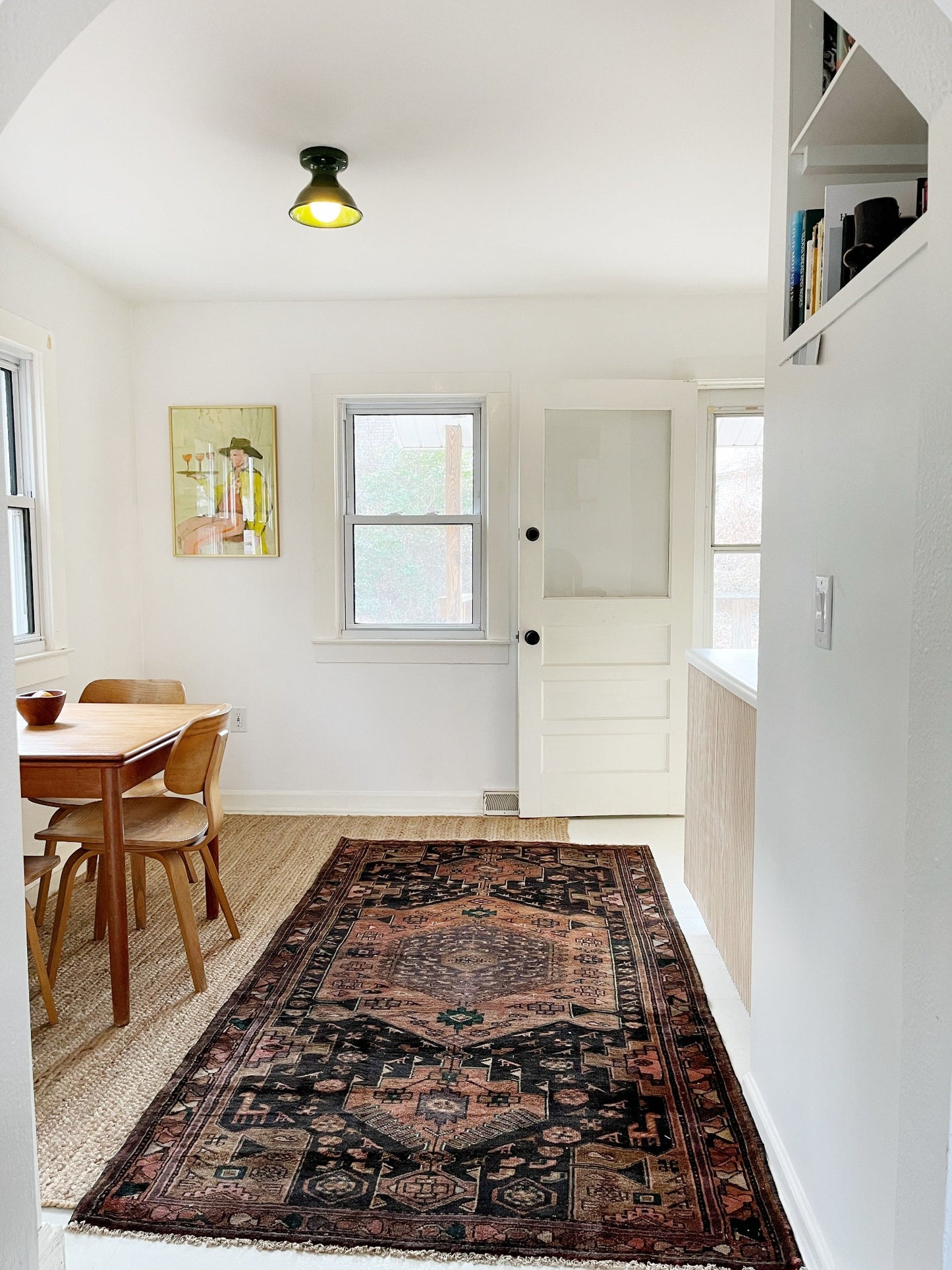 Blue Persian Area rug for kitchen or living room