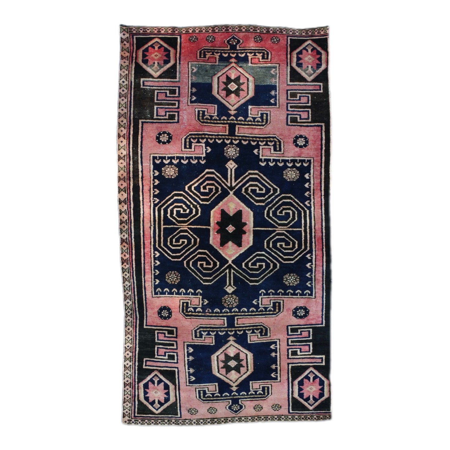 Crescent Pink Vintage Persian Rug