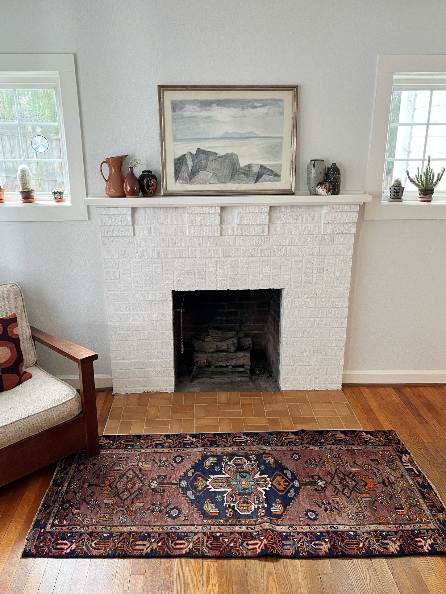 Style Dew Persian Rug in a Living Room